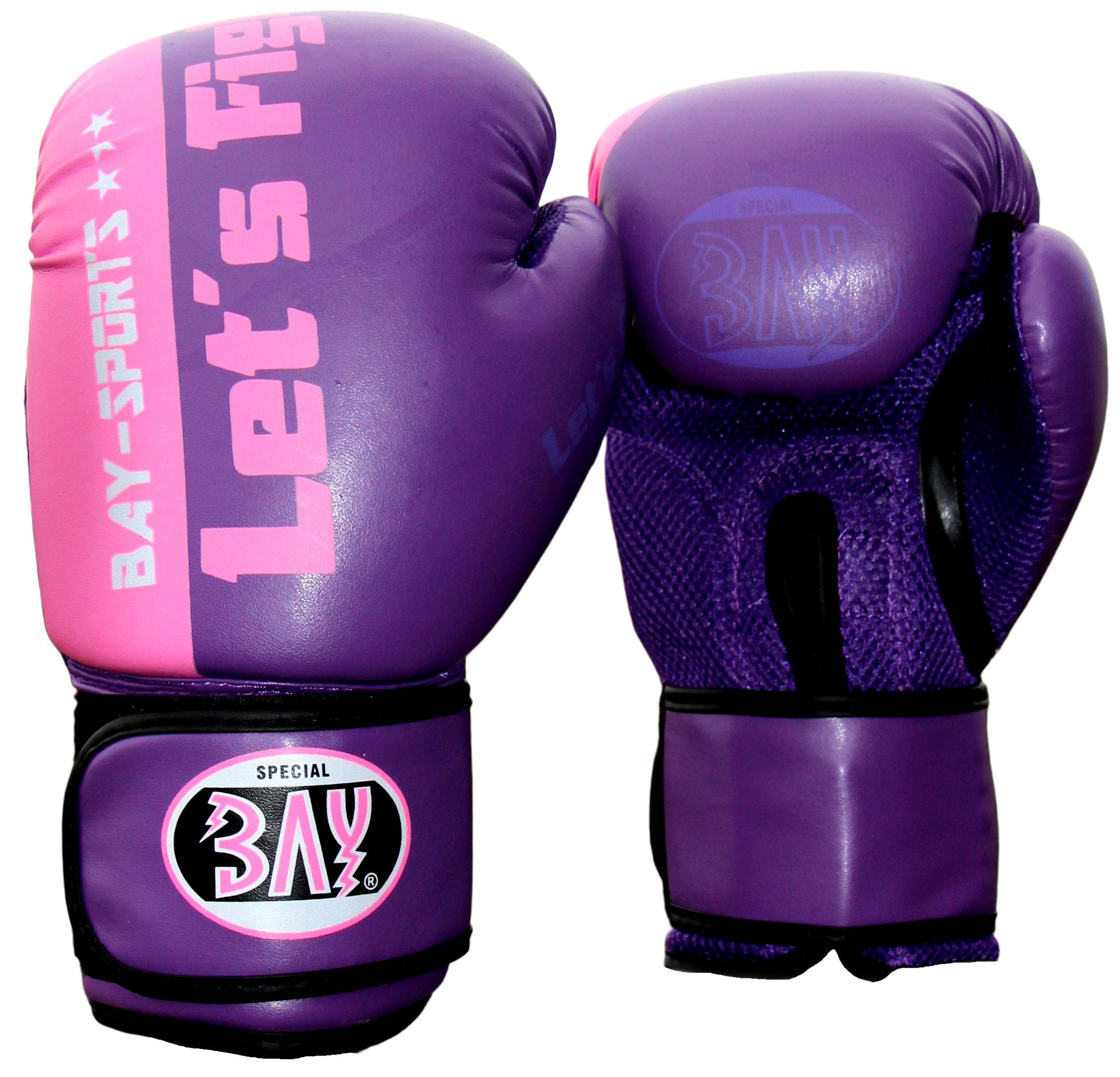 Boxhandschuhe Let´s Fight Damen Edition lila violett pink rosa Box-Handschuhe Boxen
