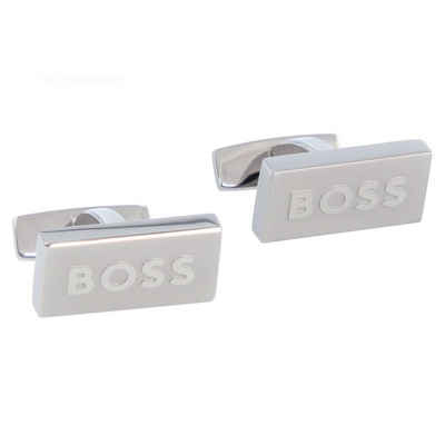 BOSS Manschettenknöpfe »Boss Logo«, Edelstahl