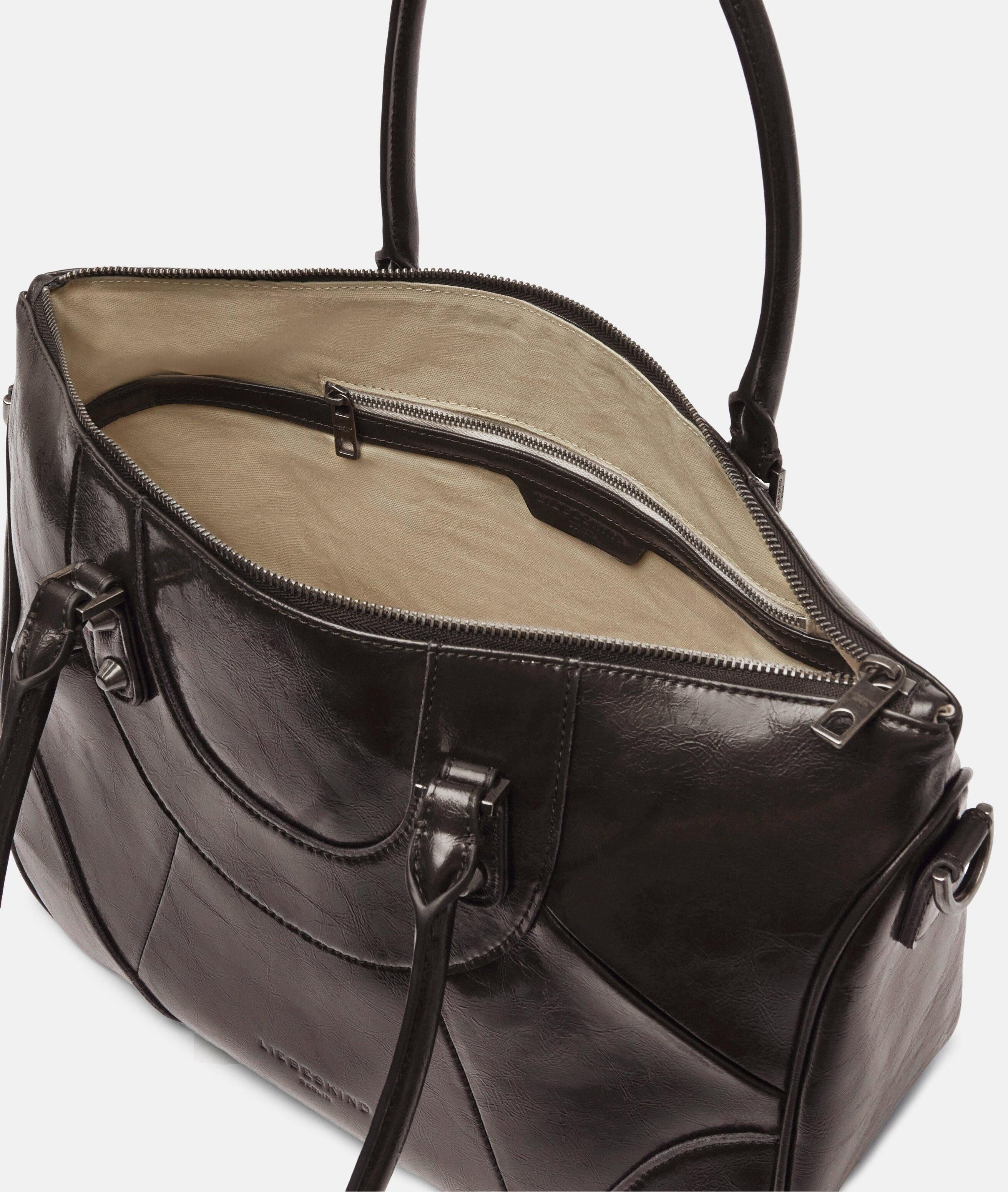 Liebeskind Berlin Schultertasche Archive Esther Satchel M, Geräumige Tasche mit glossy Finish