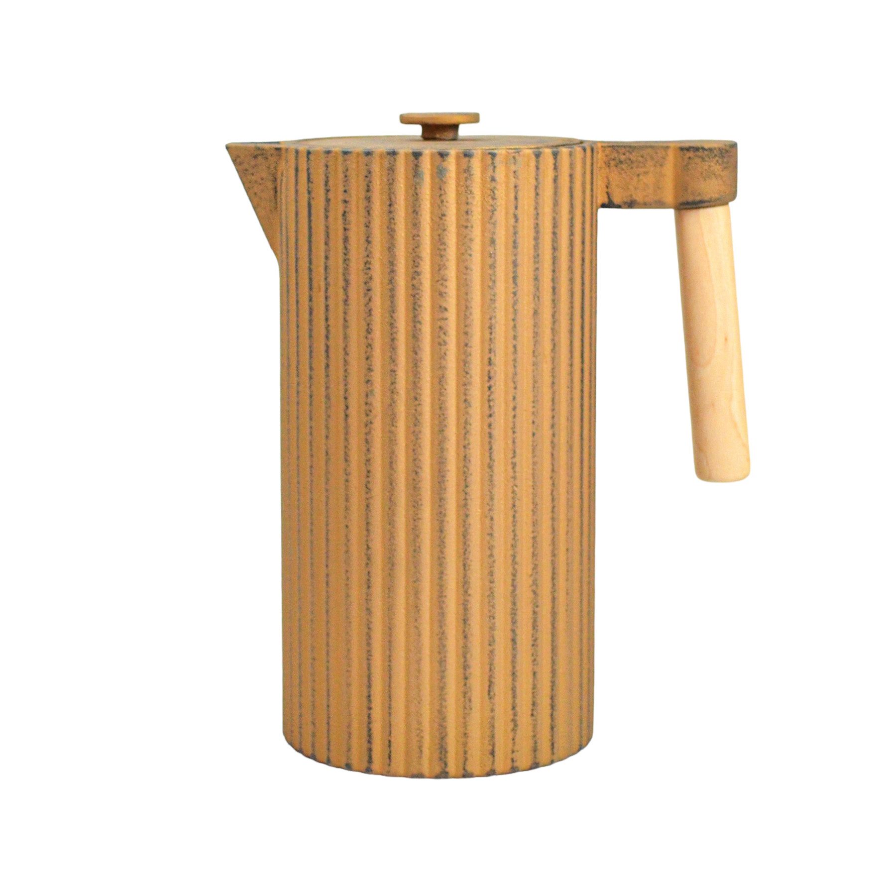 JA-UNENDLICH Teekanne Si, 1.1 l, aus Gusseisen handgefertigt im Sandgussverfahren, innen emailliert