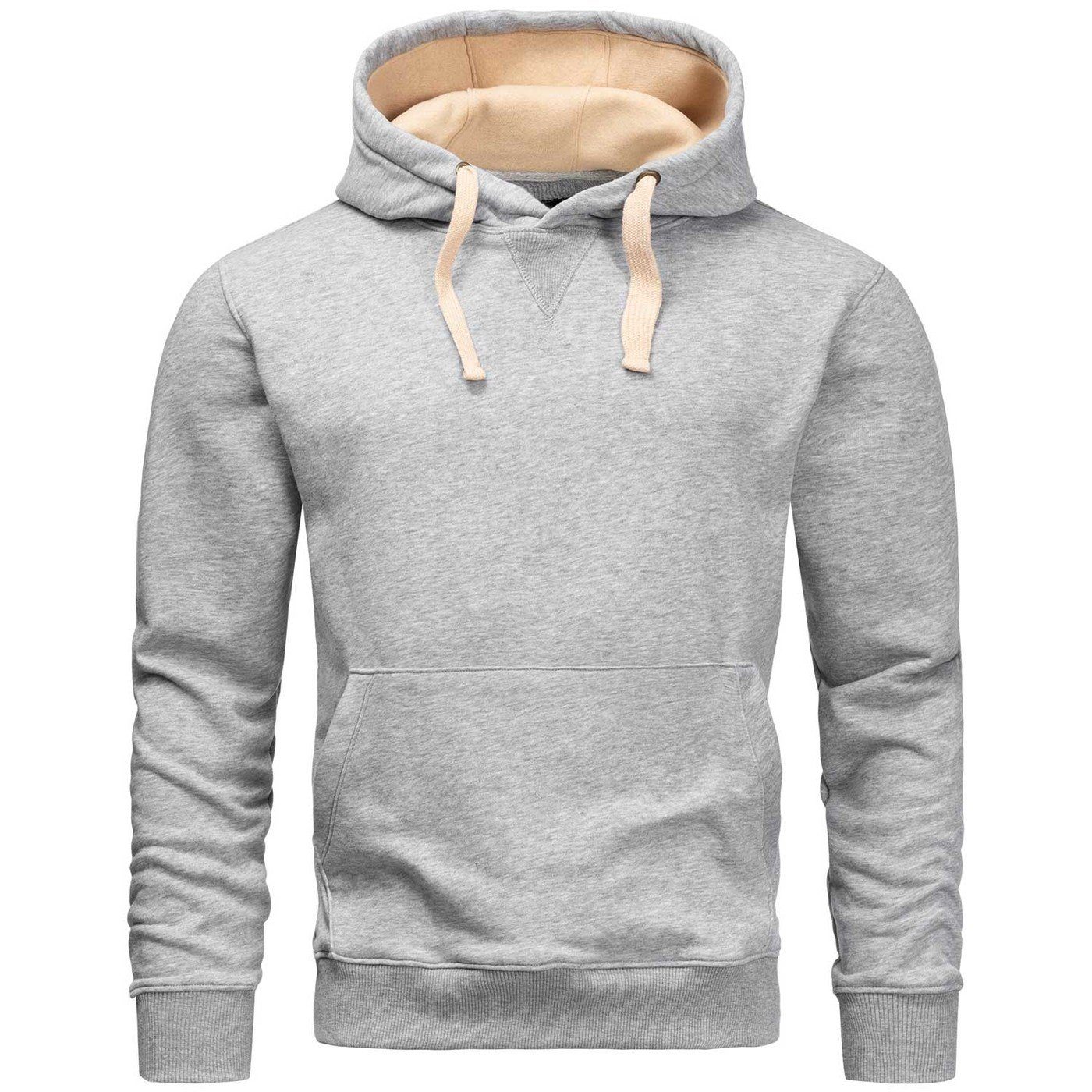 Alessandro Salvarini Hoodie ASCamion Kapuze mit hellgrau