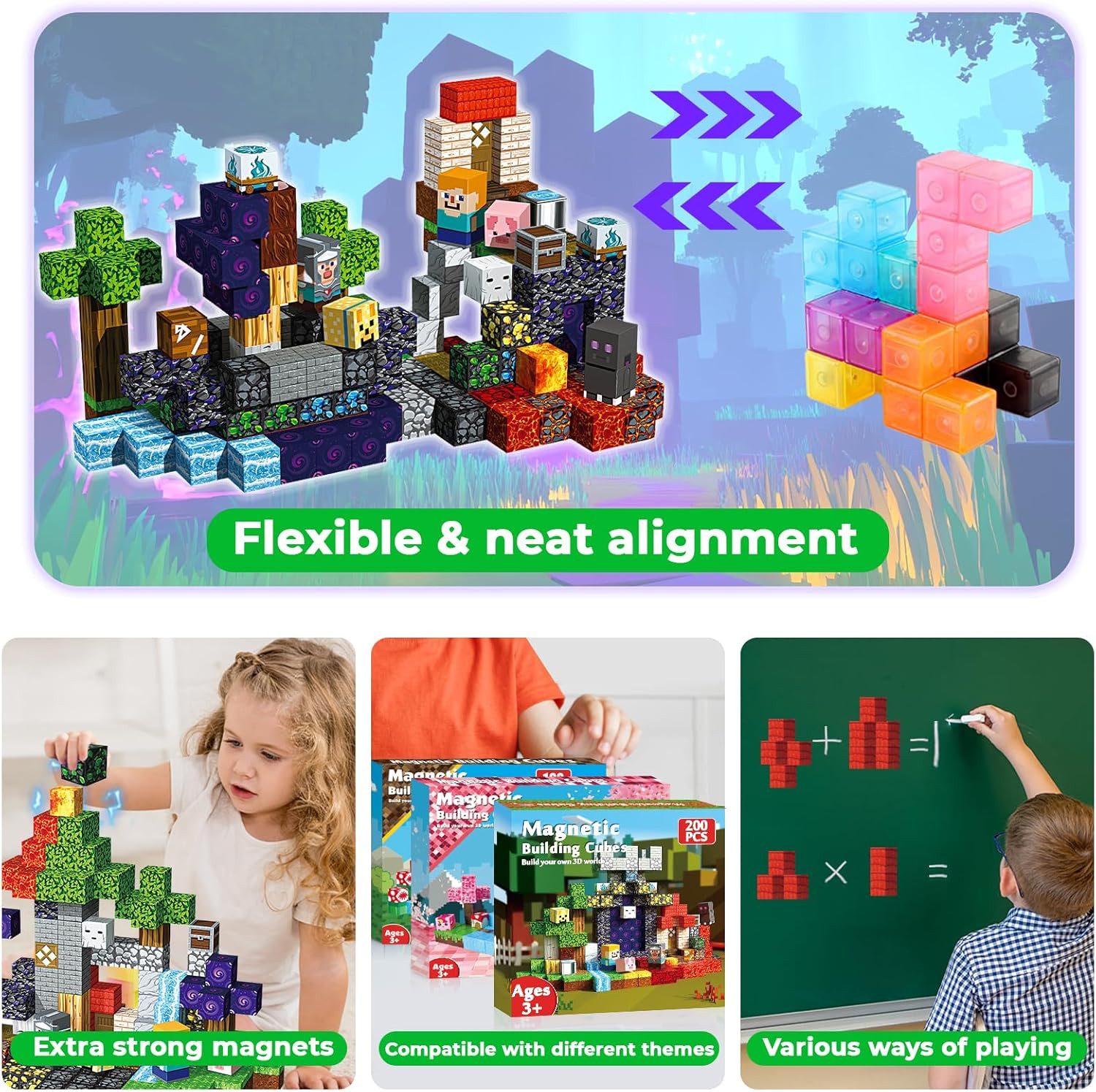 Athlix Magnetische Bausteine Bauwelt Spielzeug Jungen Mine Geschenk Craft M günstig online kaufen