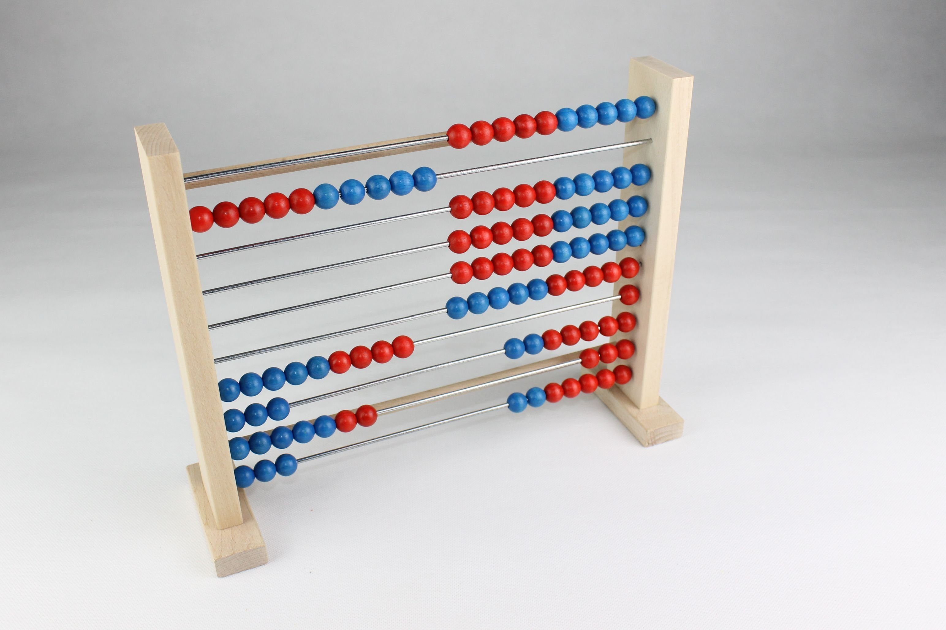 Erzgebirgische Holzspielwaren Ebert GmbH Lernspielzeug Lernspielzeug Zählrahmen 100 mit abnehmbaren Füßen BxH 29x23,5cm