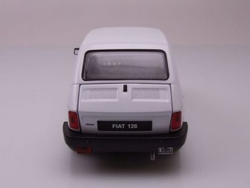 Welly Modellauto Fiat 126 1977 weiß Modellauto 1:21 Welly, Maßstab 1:21