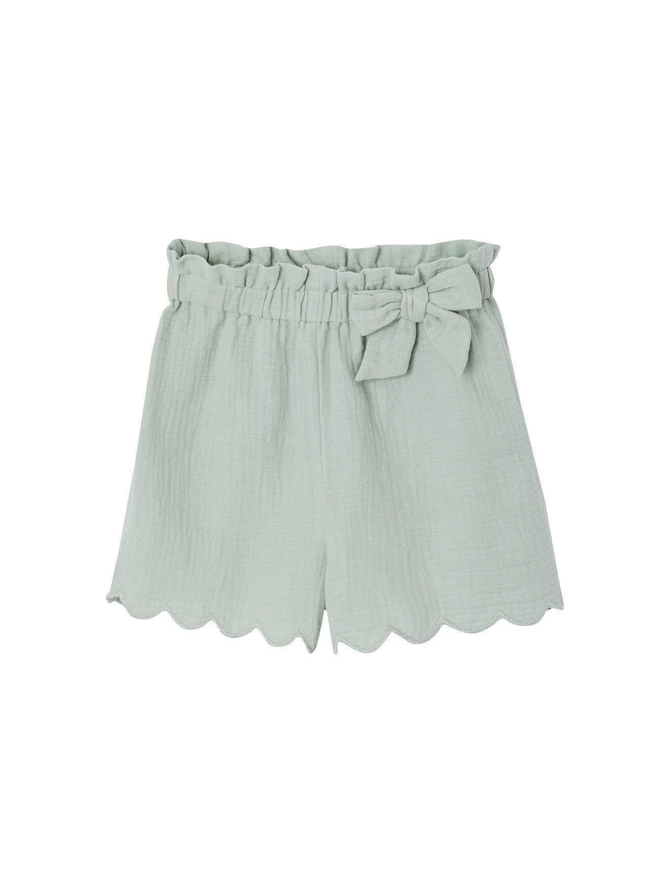 Shorts Shorts Mädchen aus Musselin mit Stoffgürtel