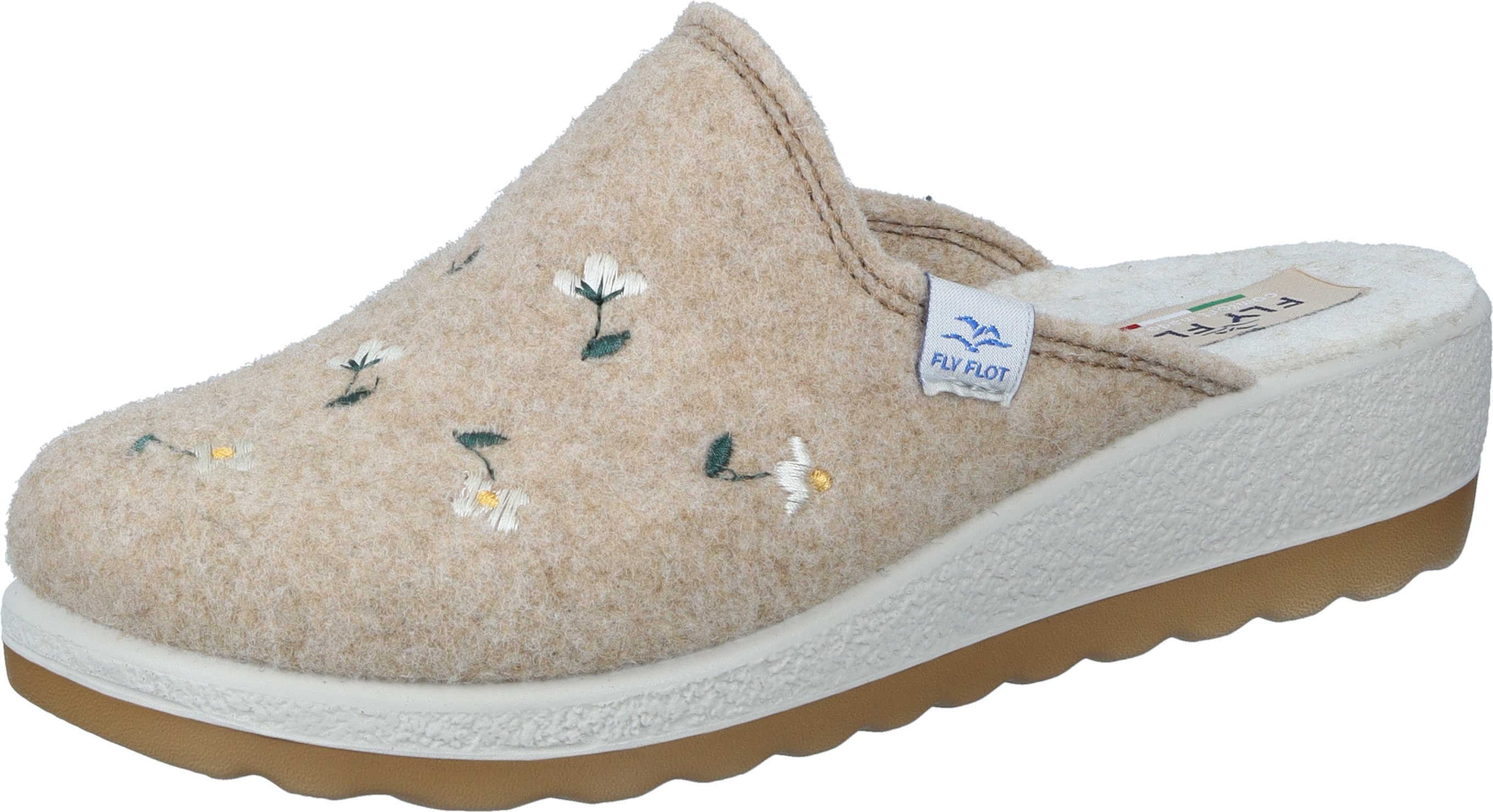 Fly Flot Hausschuhe Pantoffel aus Wollfilz
