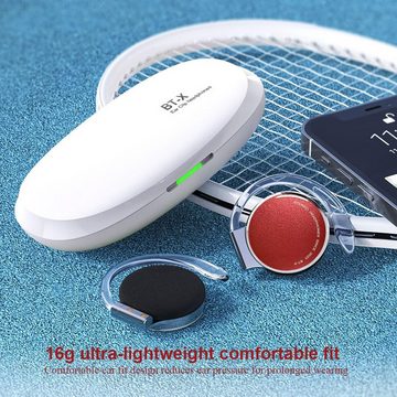Micool Open Kabellos Clip On Kopfhörer Sport Headset Bluetooth V5.3 In-Ear-Kopfhörer (Bequem und Leistungsstark, Bluetooth, mit 4-Mikrofon, Comfort Fit Ohrhaken Ohrhörer)