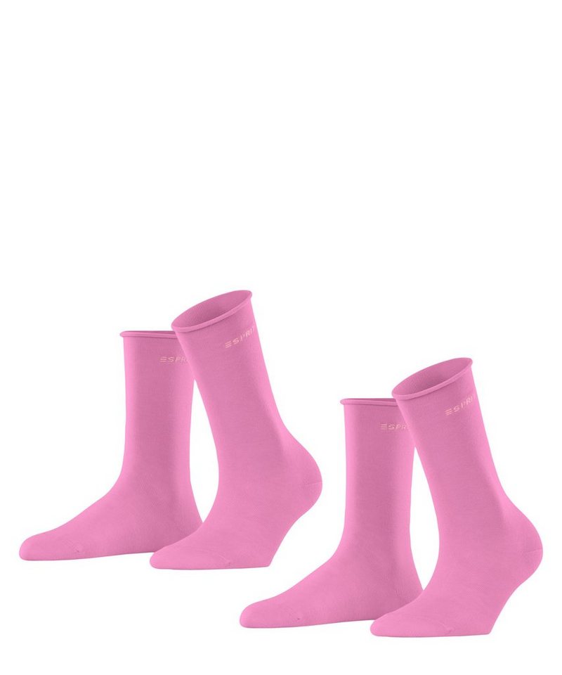 Esprit Socken Basic Pure 2-Pack (2-Paar), Perfekte Passform für ein  angenehmes Tragegefühl