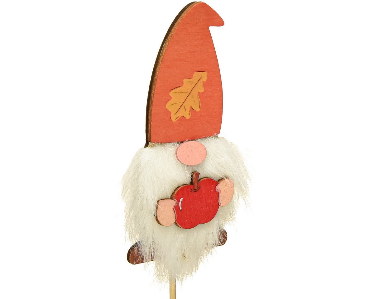Thumbnail - Viana Streudeko Gartenstecker Wichtel Herbstdeko Holz 39cm 8St - Blumenstecker