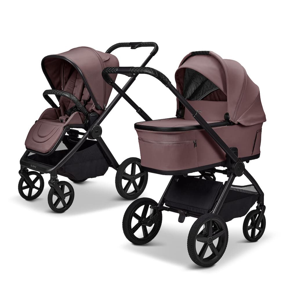 Moon Kombi-Kinderwagen Gio Fold Kombikinderwagen, Gestell und Babywanne mit einem Handgriff zusammenfaltbar