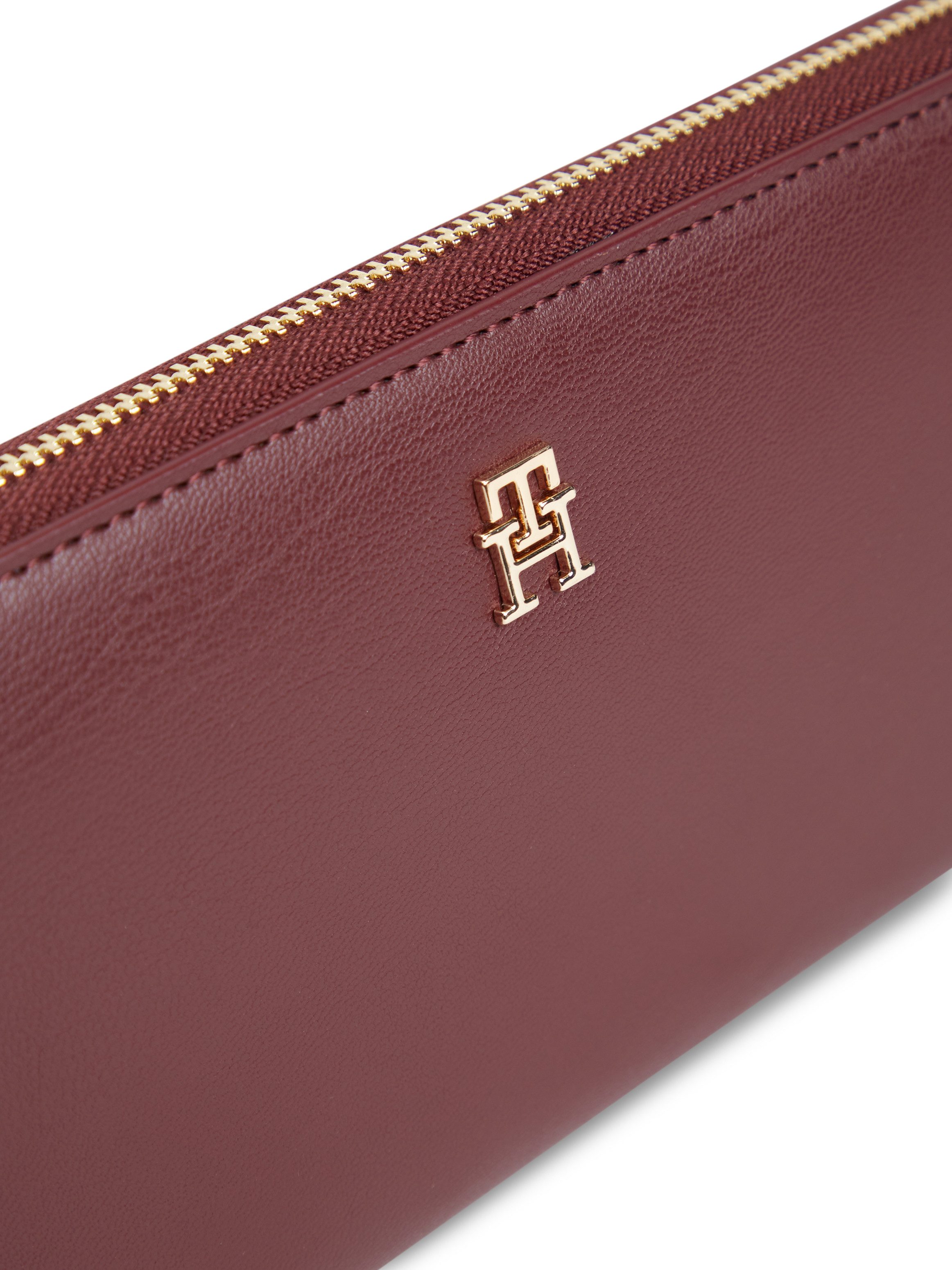 Tommy Hilfiger Geldbörse TH ICON LRG ZA, Damen Geldbeutel, Portemonnaie mit edlem TH-Logoelement – Bild 4 von 4