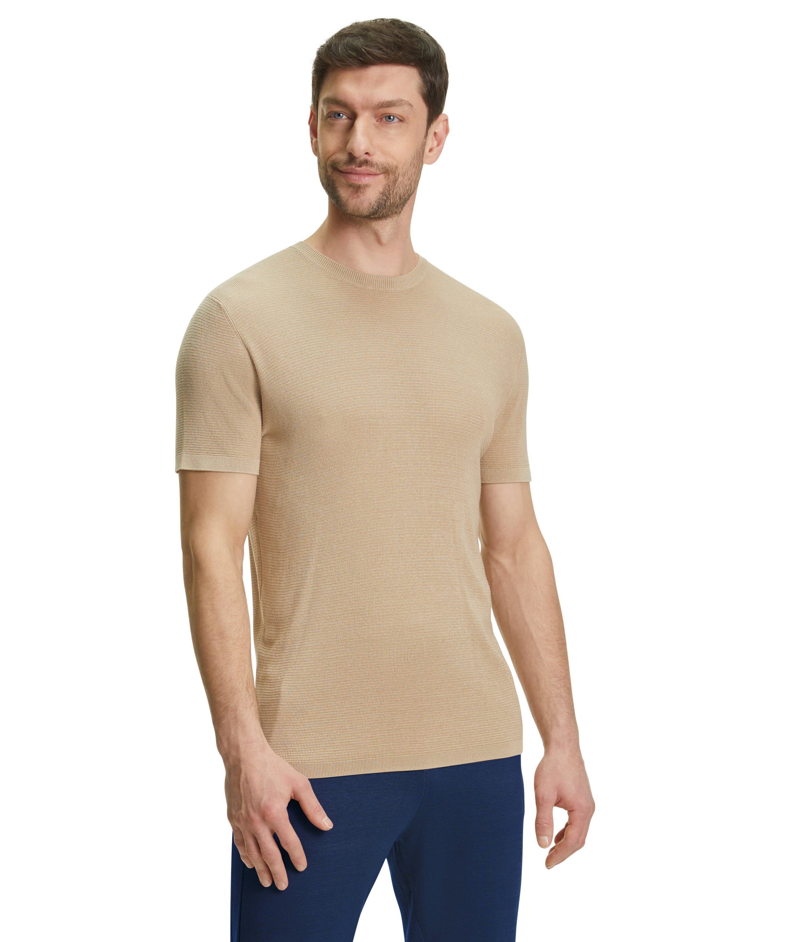 FALKE T-Shirt (1-tlg) aus Seide mit sand Baumwollanteil (4320)