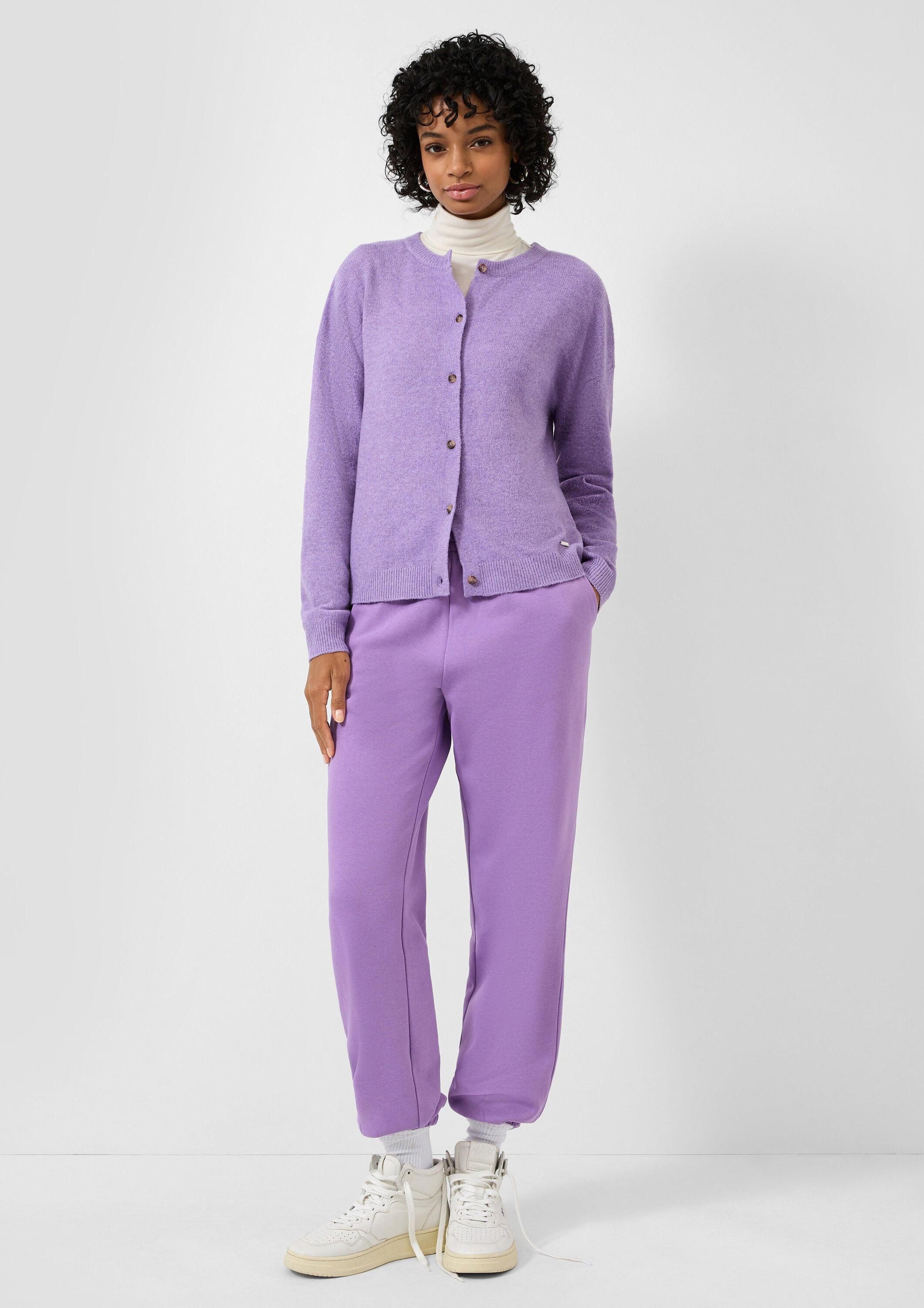QS Cardigan Strickjacke Melierte Strickjacke