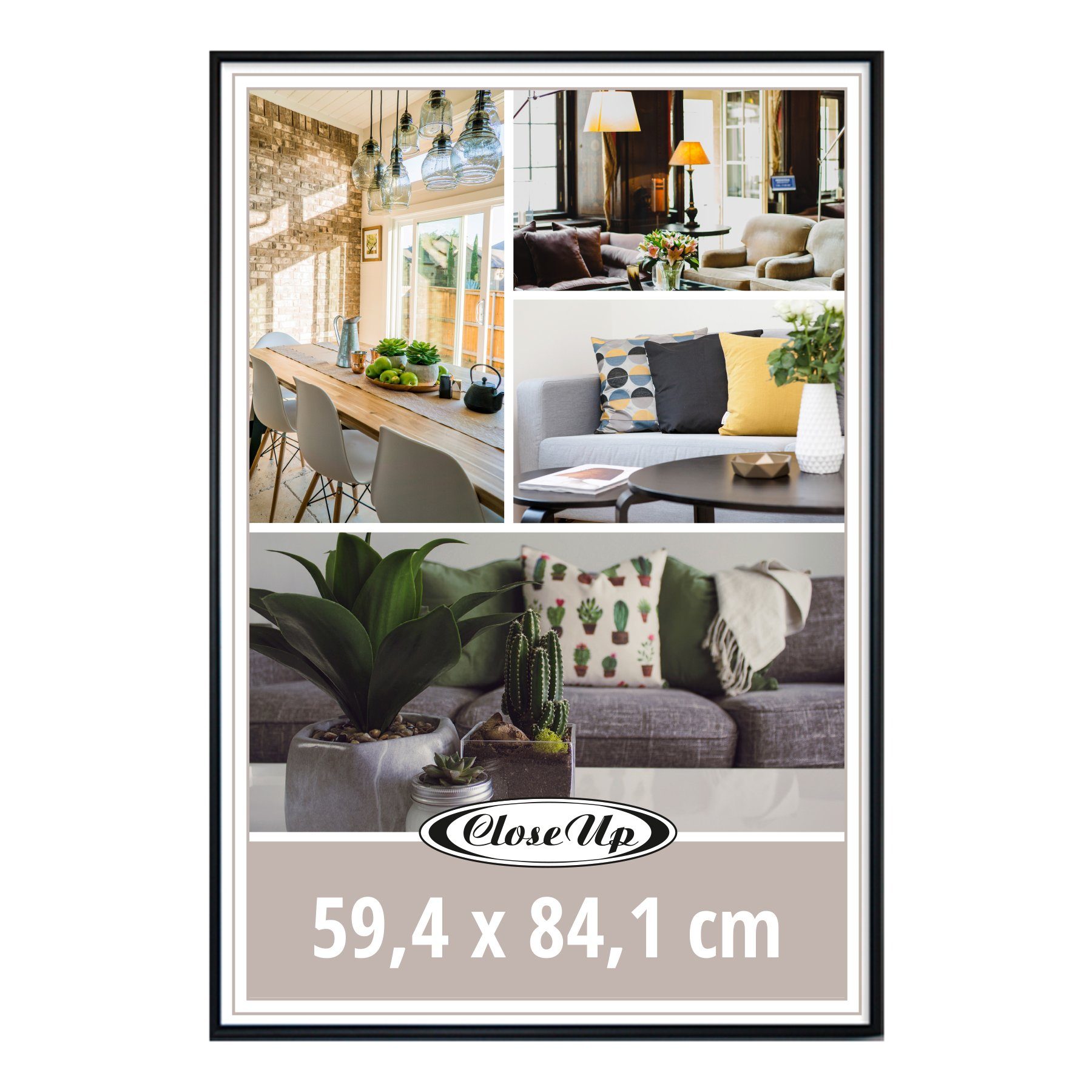 Close Up Bilderrahmen Posterrahmen 59,4 x 84,1 cm DIN A1 schwarz günstig online kaufen