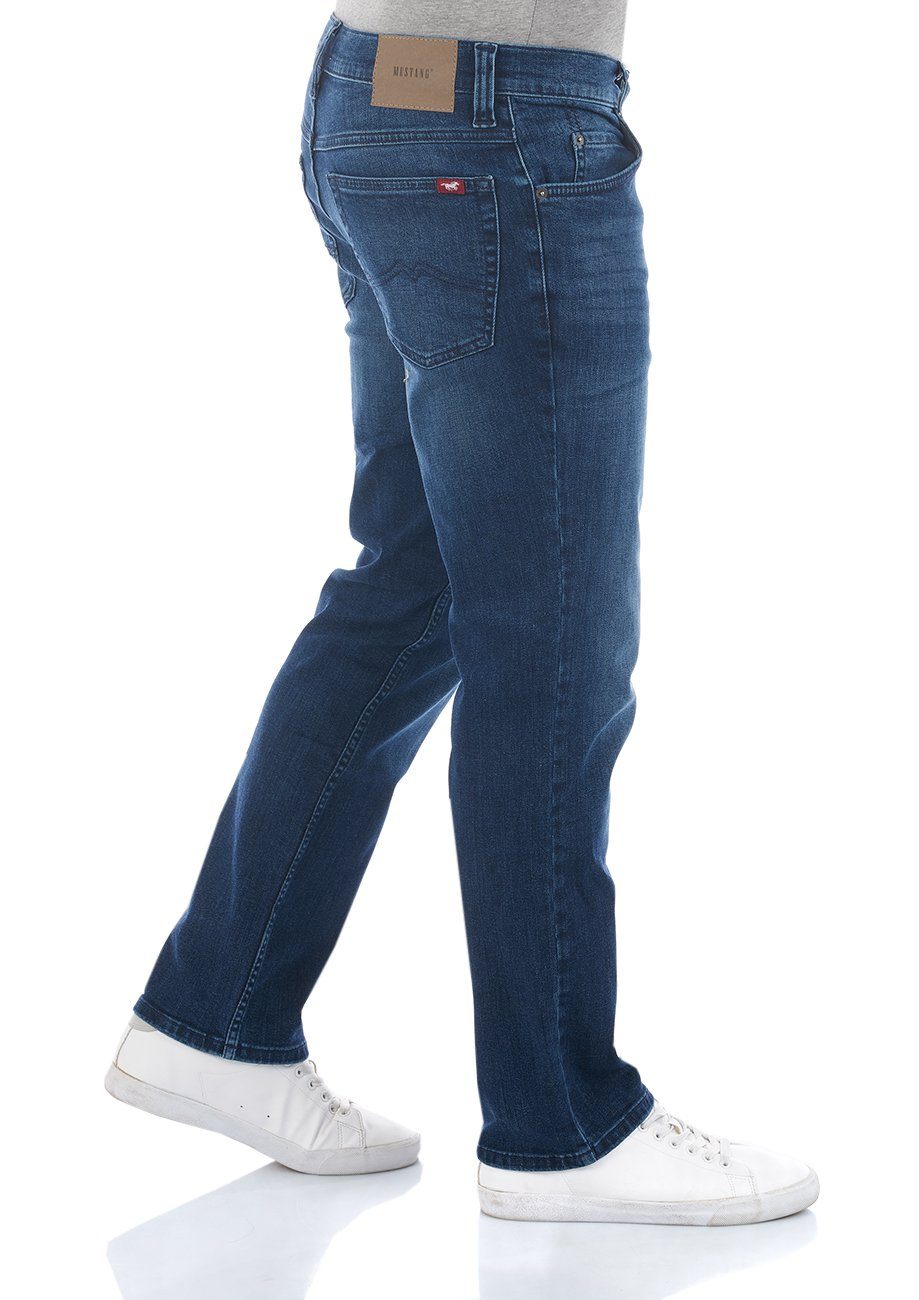 MUSTANG Straight-Jeans Herren Jeanshose Tramper Regular Fit Denim Hose mit Stretch