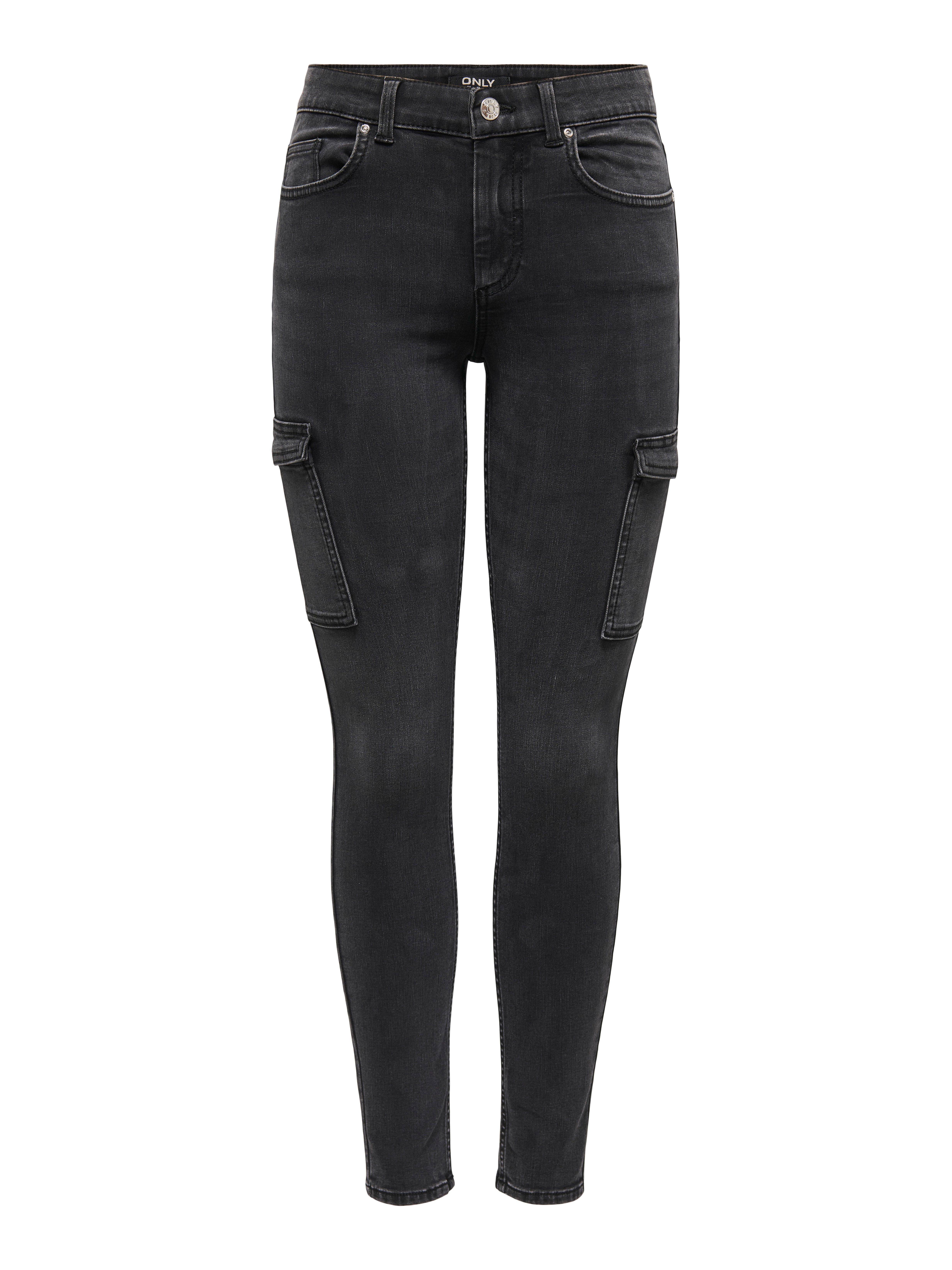 Skinny-fit-Jeans ONLRUSH MID WAIST SK CARGO DNM