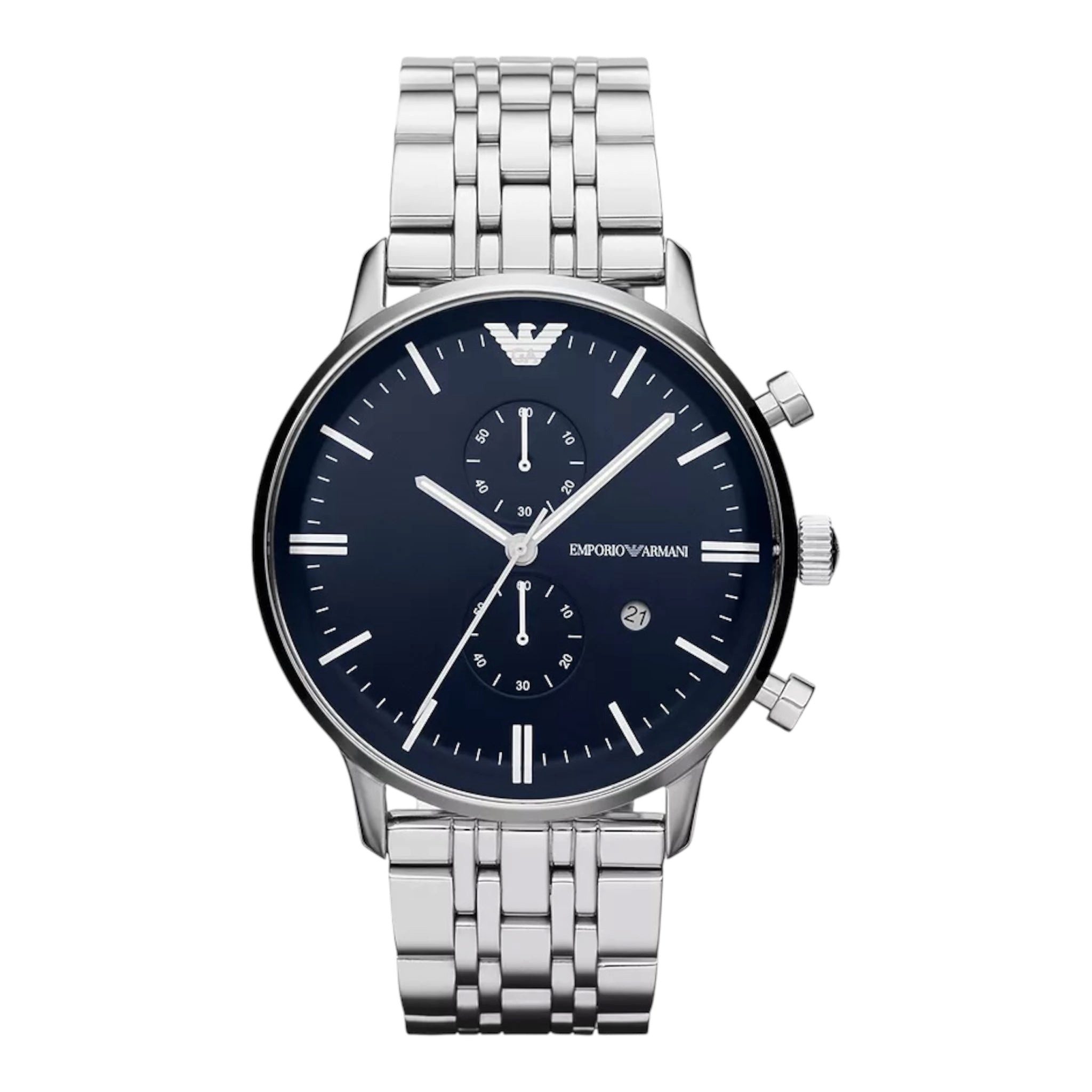 Quarzuhr Emporio Armani Chronograph Herren Uhr AR1648