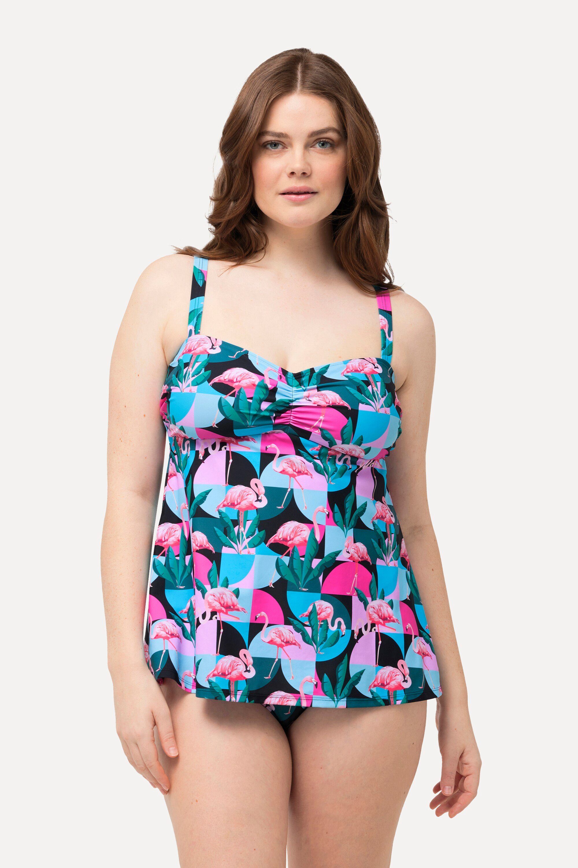 Ulla Popken Tankini Tankini Flamingos Softcups Träger verstellbar günstig online kaufen
