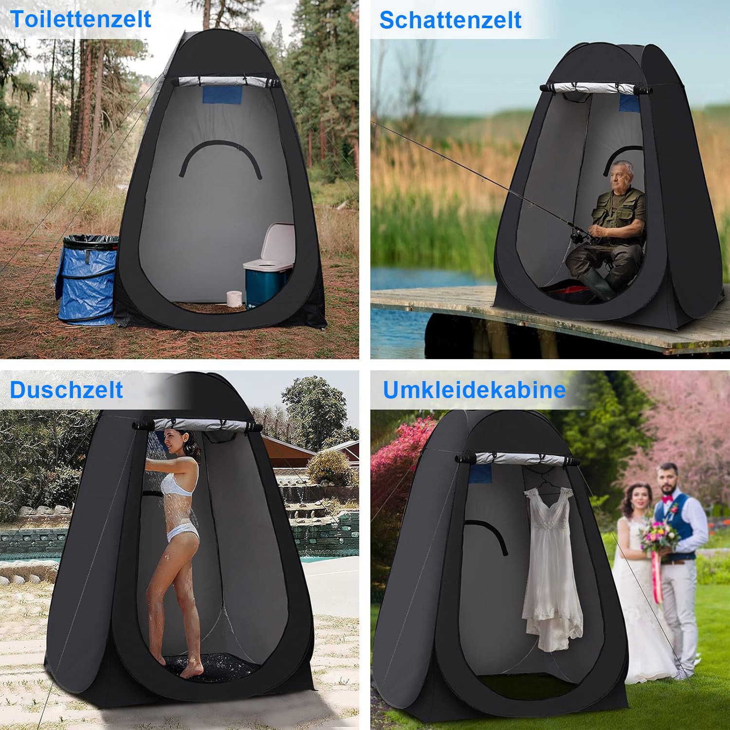 HAUSS SPOLE Faltzelt Duschzelt Faltzelt mit günstig online kaufen