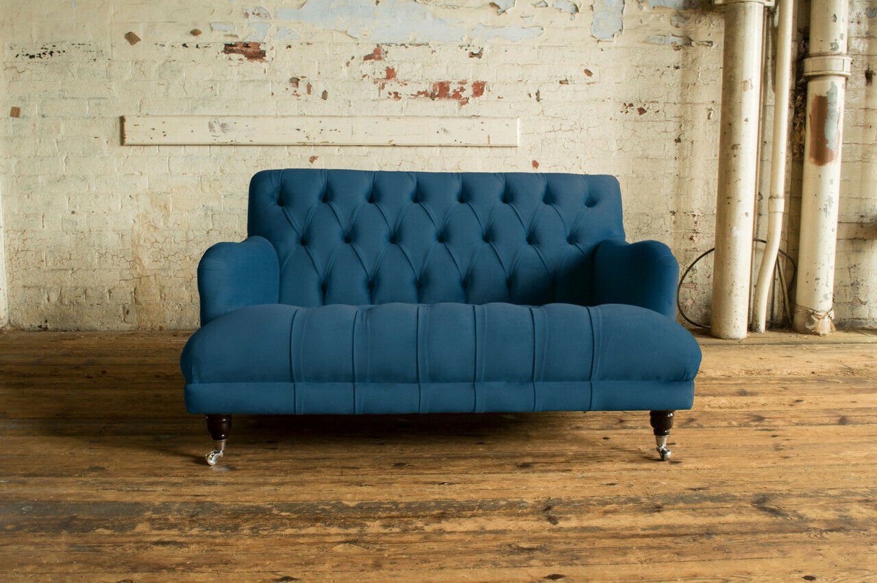 JVmoebel Chesterfield-Sofa, cm Design 2 Chesterfield Sofa Couch Sitzer 135