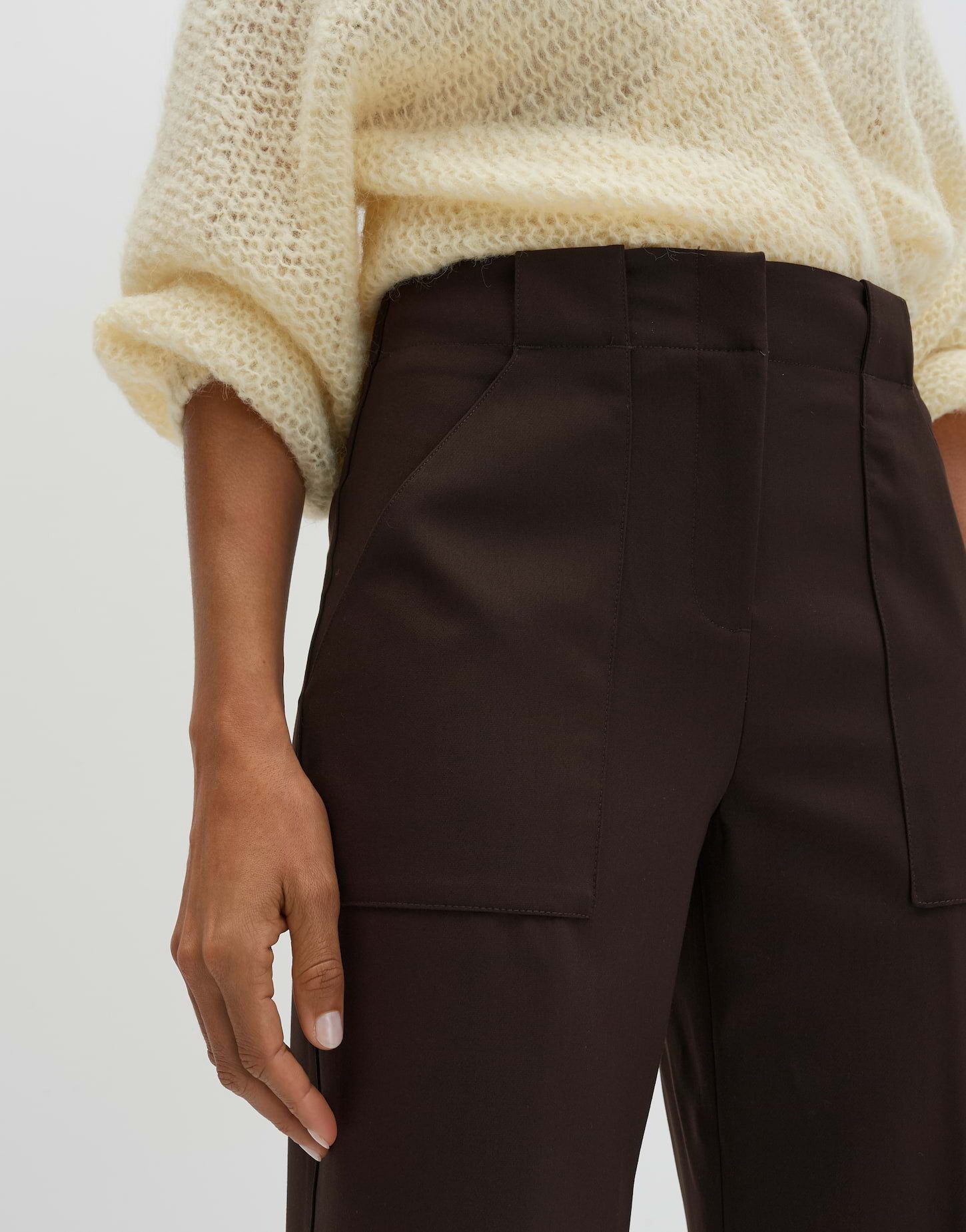 someday Stoffhose CISILIA UTILITY Relaxed mit Komfortbund Relaxed, dezente Struktur, knitterarm