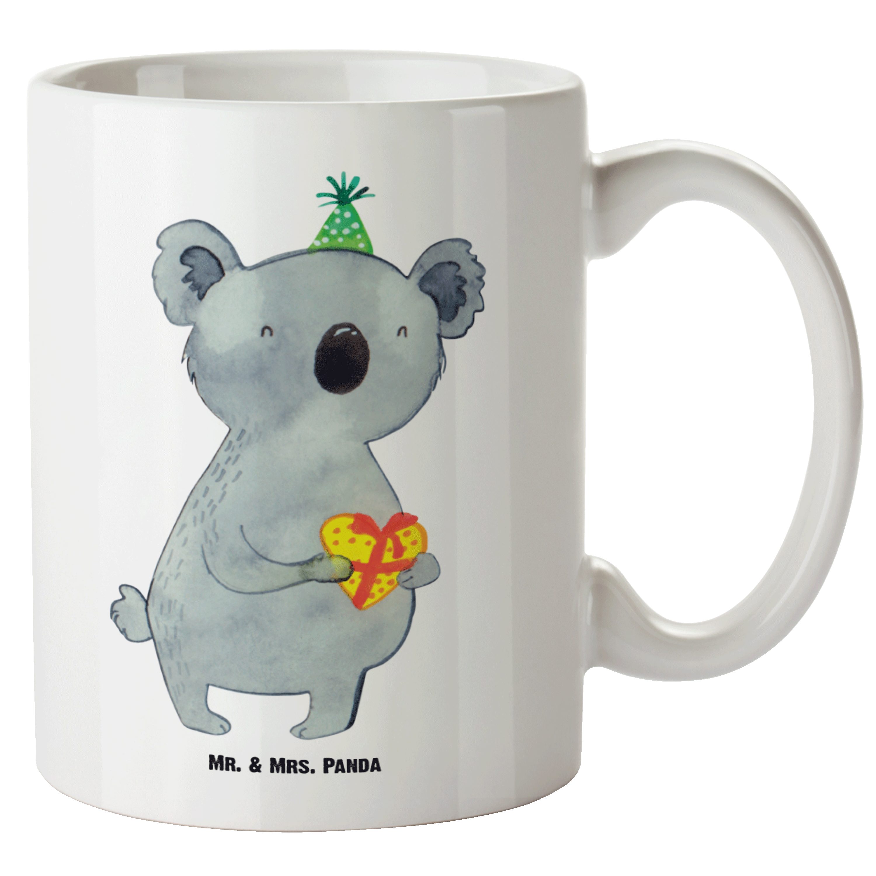 Mr. & Mrs. Panda Tasse Koala Geschenk - Weiß - Koalabär, Große Tasse, Party, Geburtstag, XL, XL Tasse Keramik
