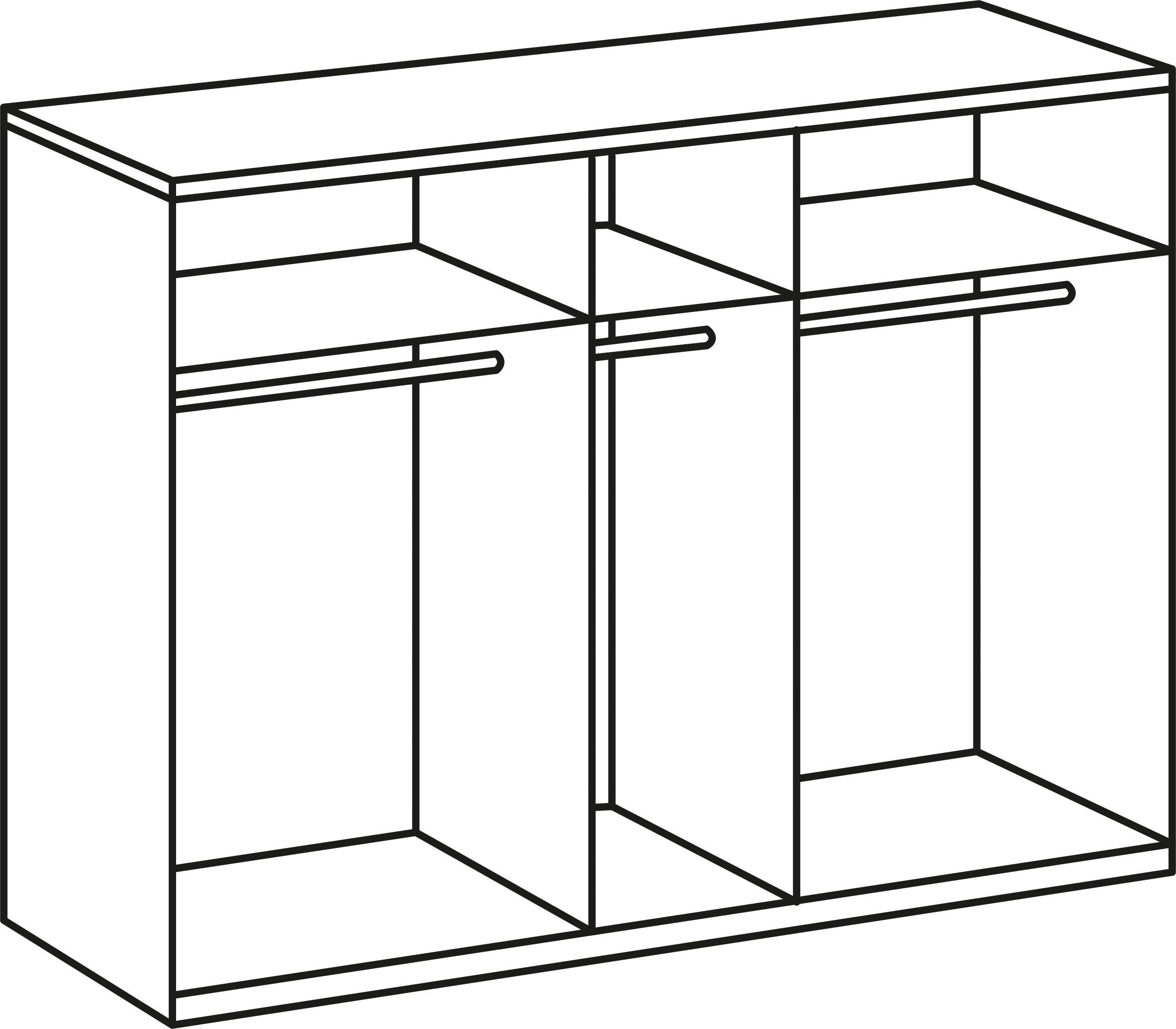 Wimex Kleiderschrank "New York, Wäscheschrank, Garderobe, Aufbewahrung", in günstig online kaufen