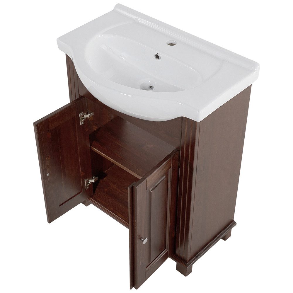 Lomadox Waschtisch AVEIRO-56, braun 65/83/44 cm