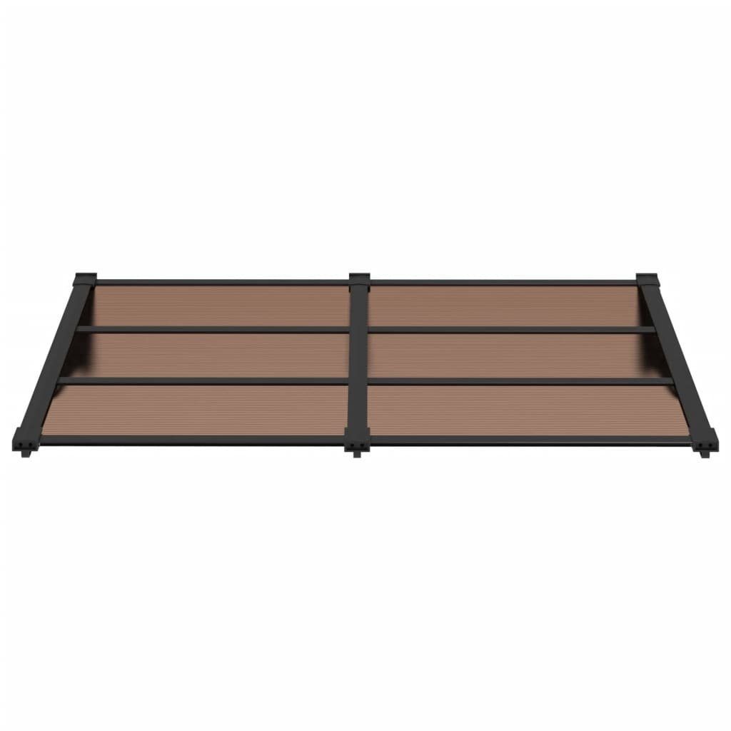 vidaXL Markise Türvordach Schwarz 152,5x90 cm Polycarbonat (1-St)