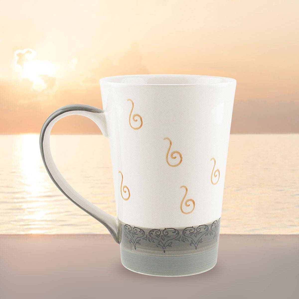 Mila Becher Mila Keramik-Teebecher Oommh Katze Pure grau, Keramik