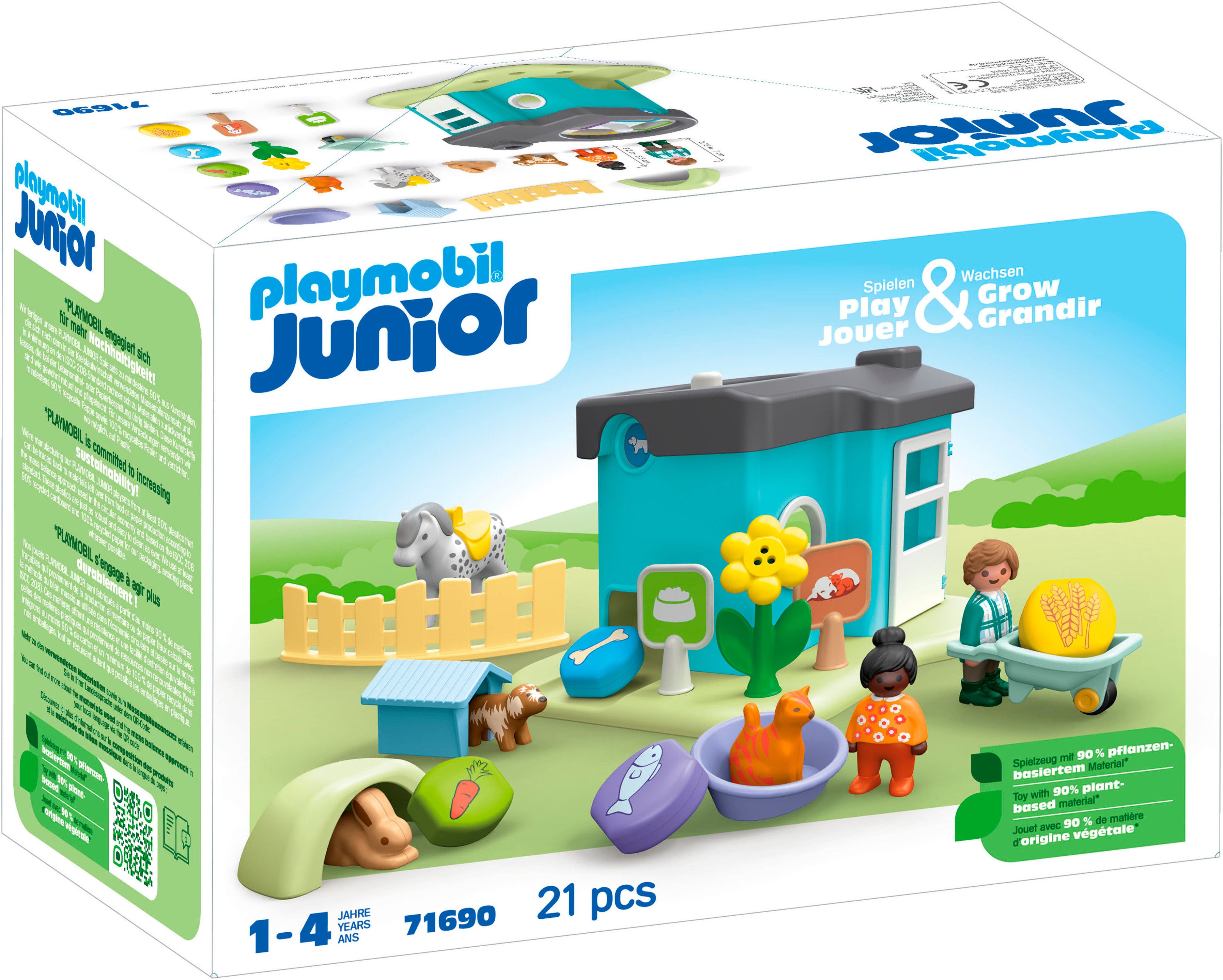 Playmobil® Tierpension mit Futterspender (71690), JUNIOR Konstruktions-Spie günstig online kaufen