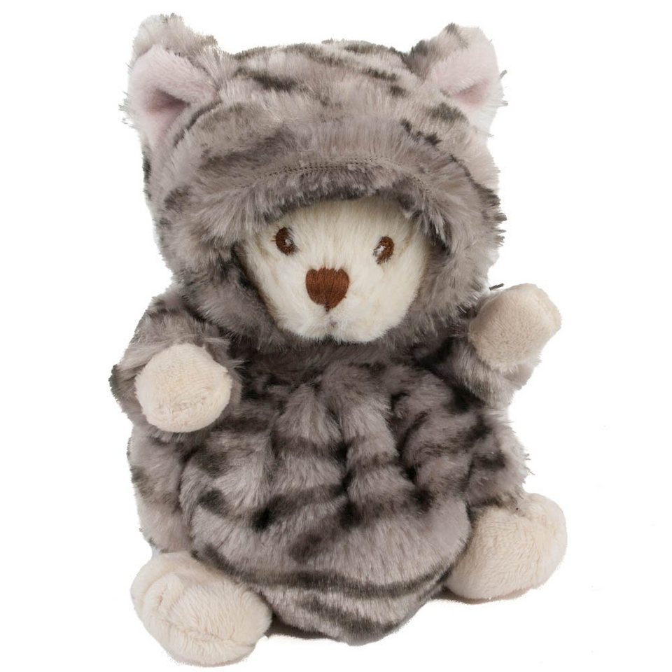 Kuscheltuch Katze Brown Beige Blau Bestickt Pommette Tiger Classic Löwe