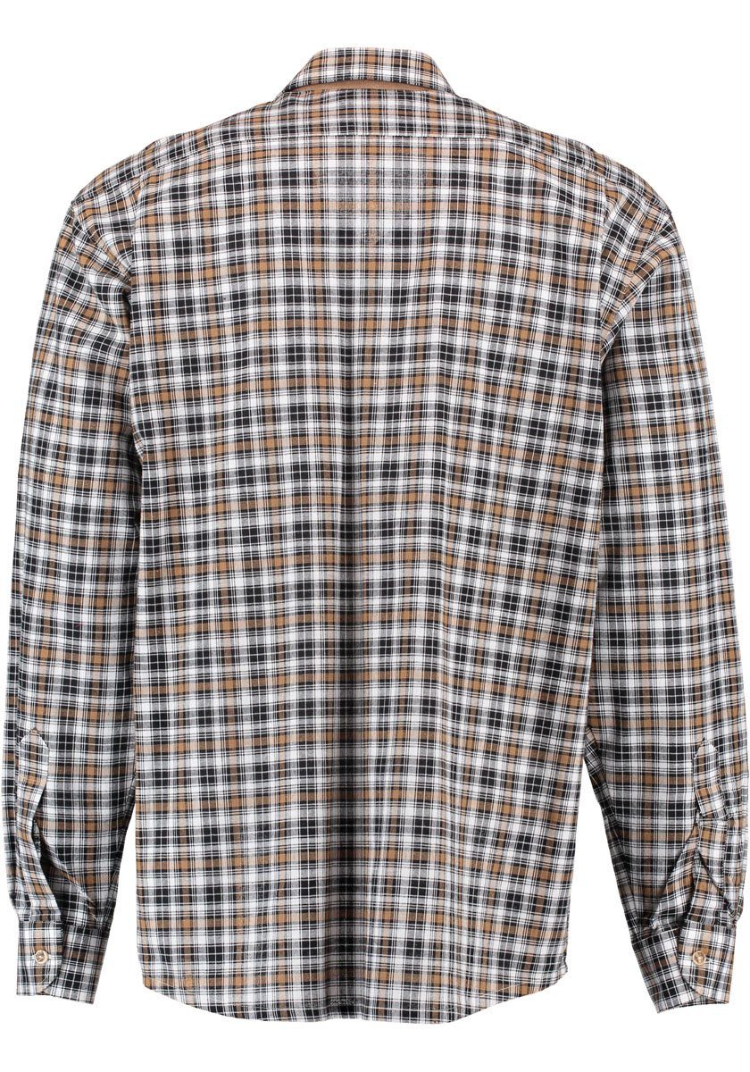 OS Trachten Trachtenhemd Hidayo Langarmhemd mit 2 Paspeltaschen, Leistensti günstig online kaufen