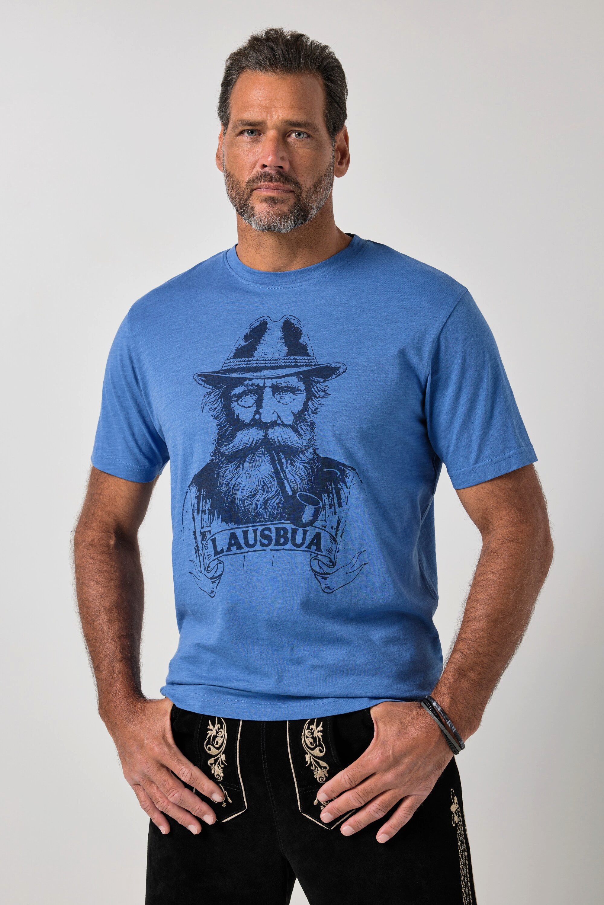 JP1880 T-Shirt T-Shirt Tracht Halbarm Brustprint bis 8 XL