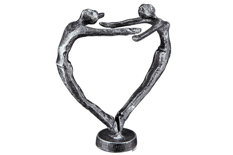 Casablanca by Gilde Dekofigur Design Skulptur In Love, silber (1 St),  silberfarben