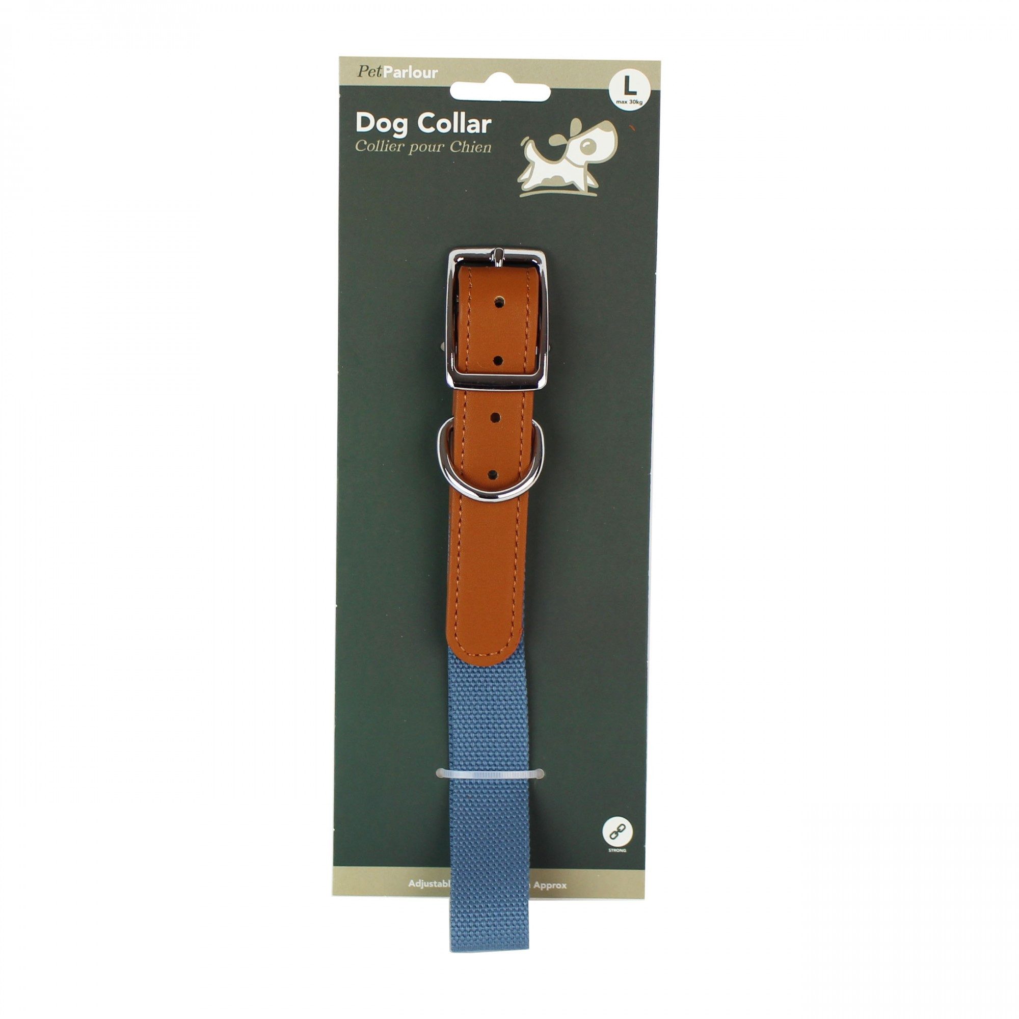 mitienda Hunde-Halsband Hundehalsband Deluxe Blau L