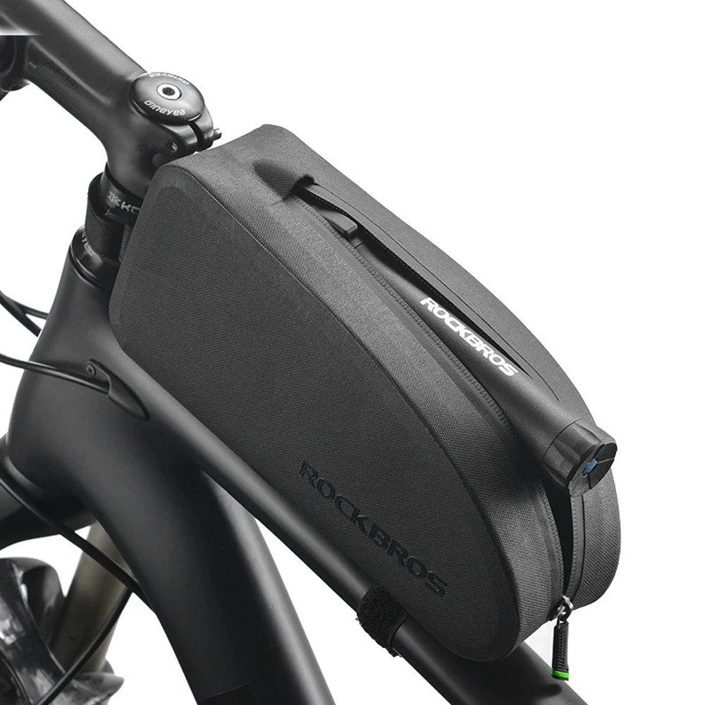 ROCKBROS Fahrradtasche AS-019-1 (Einzelartikel, 1x Fahrradtasche), Schmal, wasserdicht, passend für MTB & Rennrad