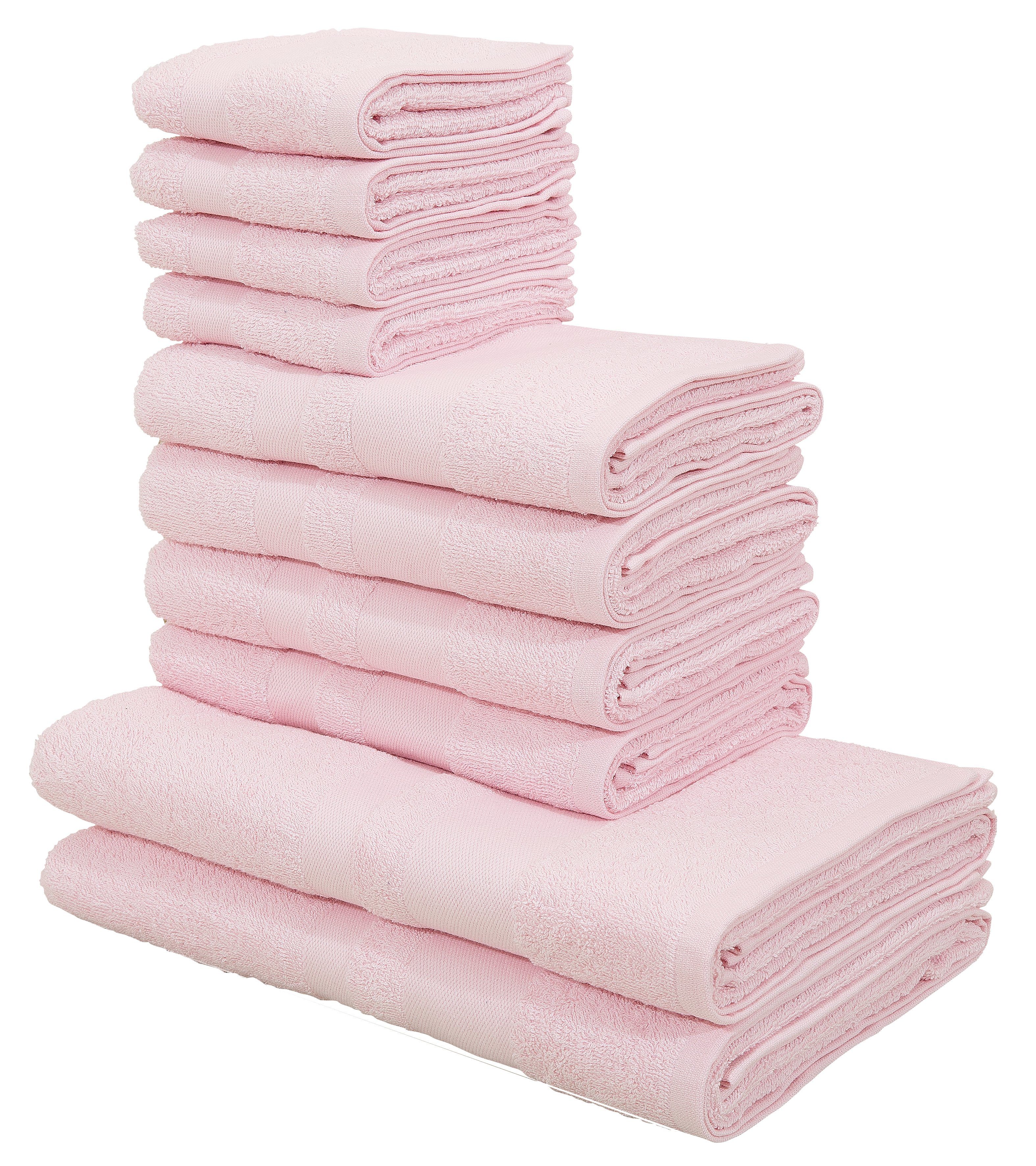 Handtuch Set Vanessa, 10-tlg Handtuch-Set, Duschtücher, Handtücher und Gästetücher