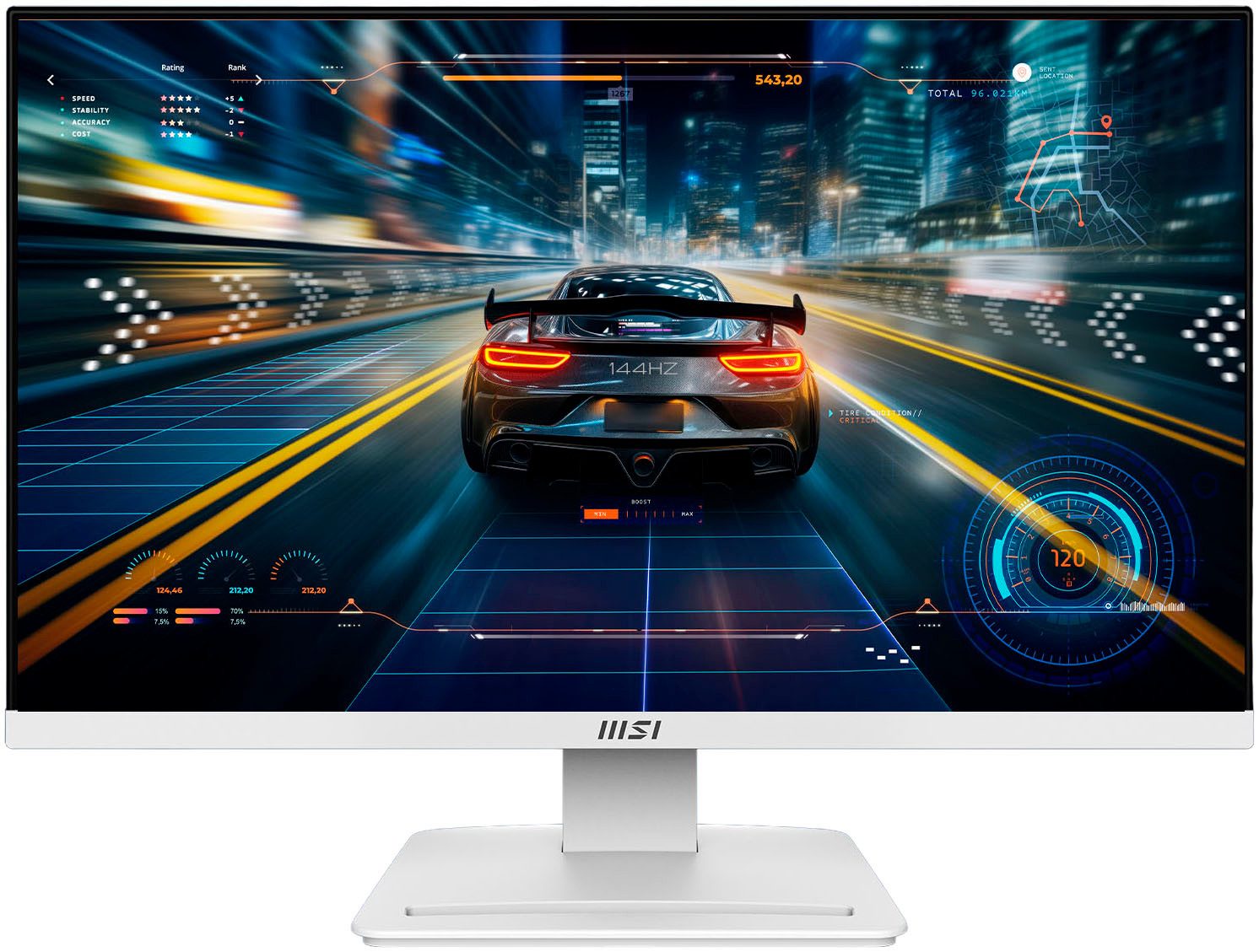 MSI PRO MP241W E14V LED-Monitor (61 cm/24 ", 1920 x 1080 px, Full HD, 1 ms Reaktionszeit, 144 Hz, VA LED) – Bild 2 von 5