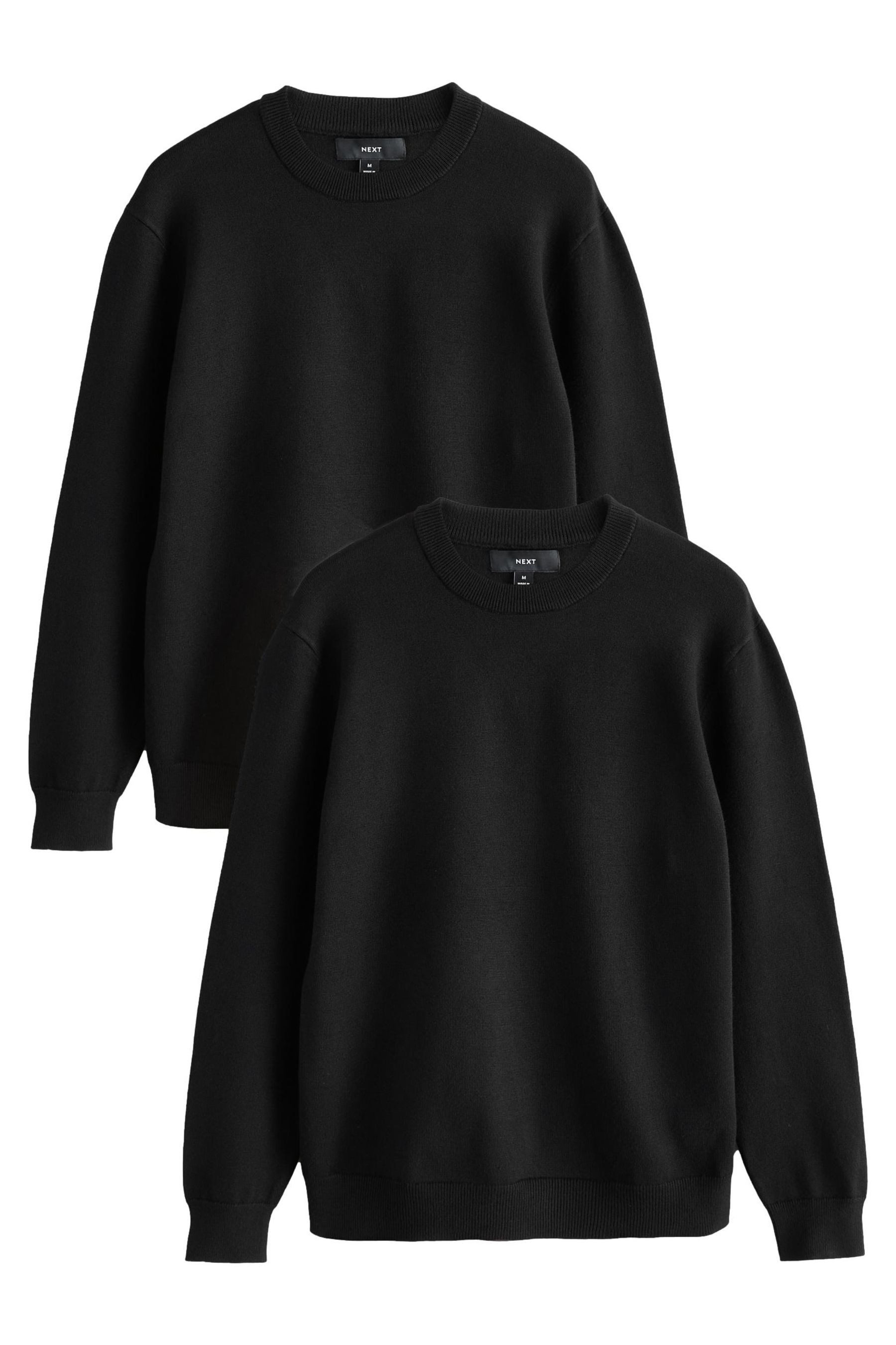 Next Rundhalspullover Weicher Rundhalspullover im Regular Fit, 2er-Pack (2- günstig online kaufen