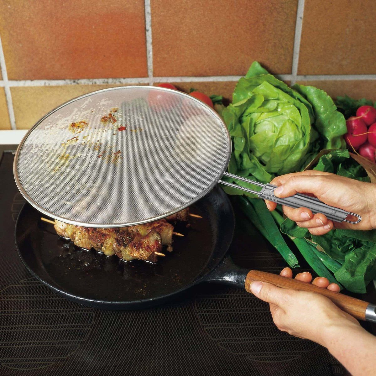 FACKELMANN Spritzschutzdeckel Spritzschutz