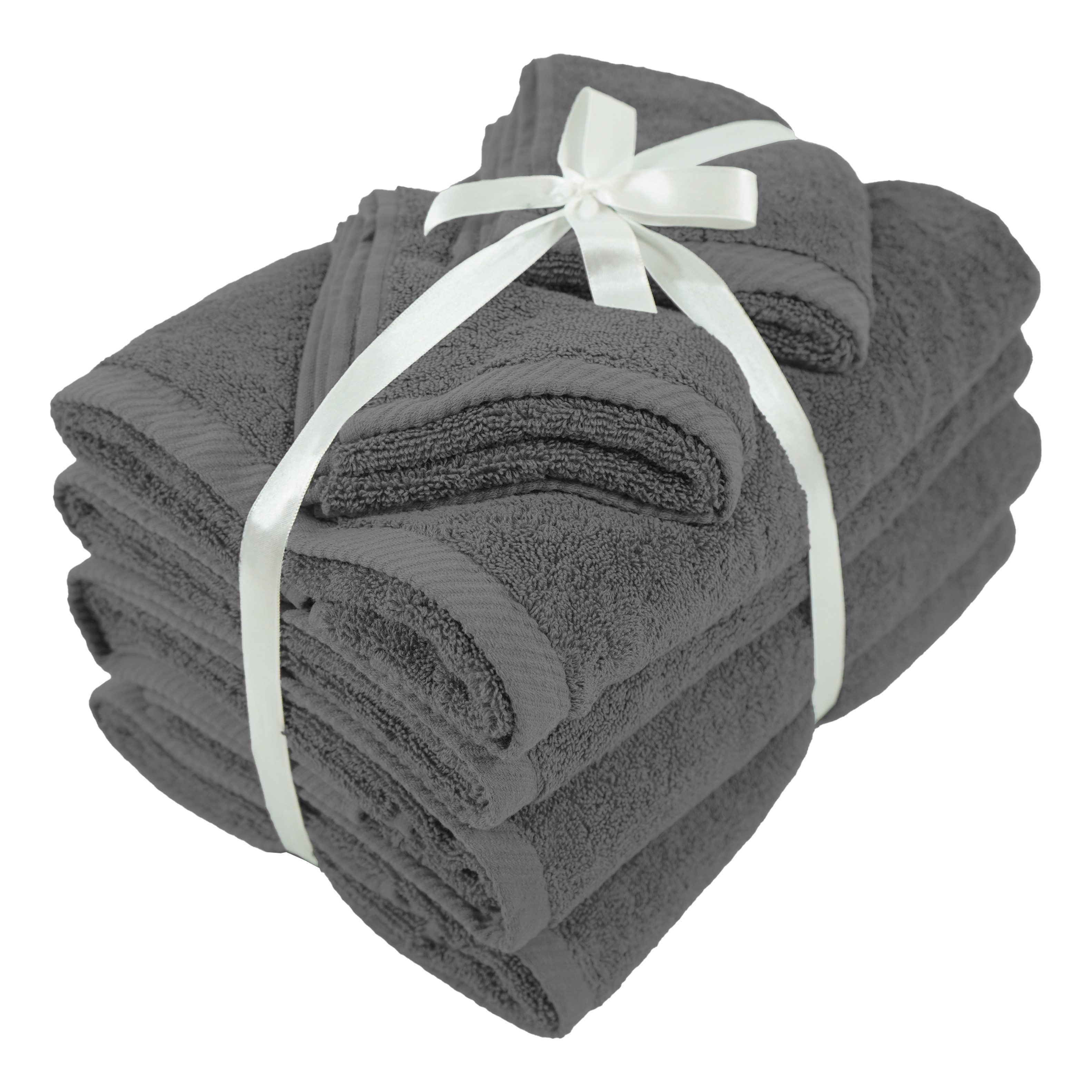 Bruno Banani Handtuch Set Lana, Handtuch-Set in Premium Qualität 600g/m², Frottier (Set, 6-St), hochwertig, weich, flauschige Qualität, 5 Jahre Garantie
