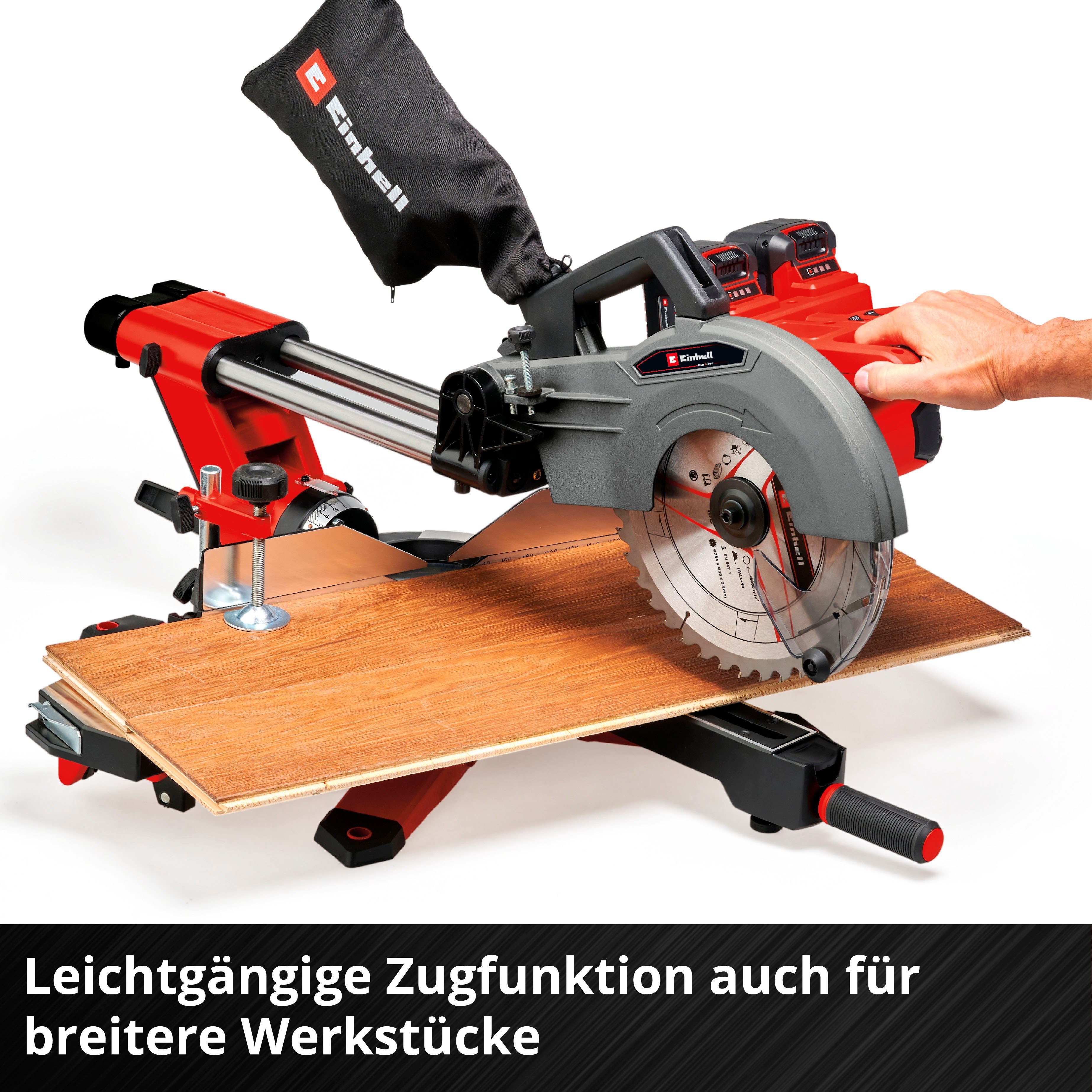 Einhell Kapp- und Gehrungssäge TE-SM 36/10 L Li-Solo, Packung, 3-St., Power X-Change, ohne Akku und Ladegerät