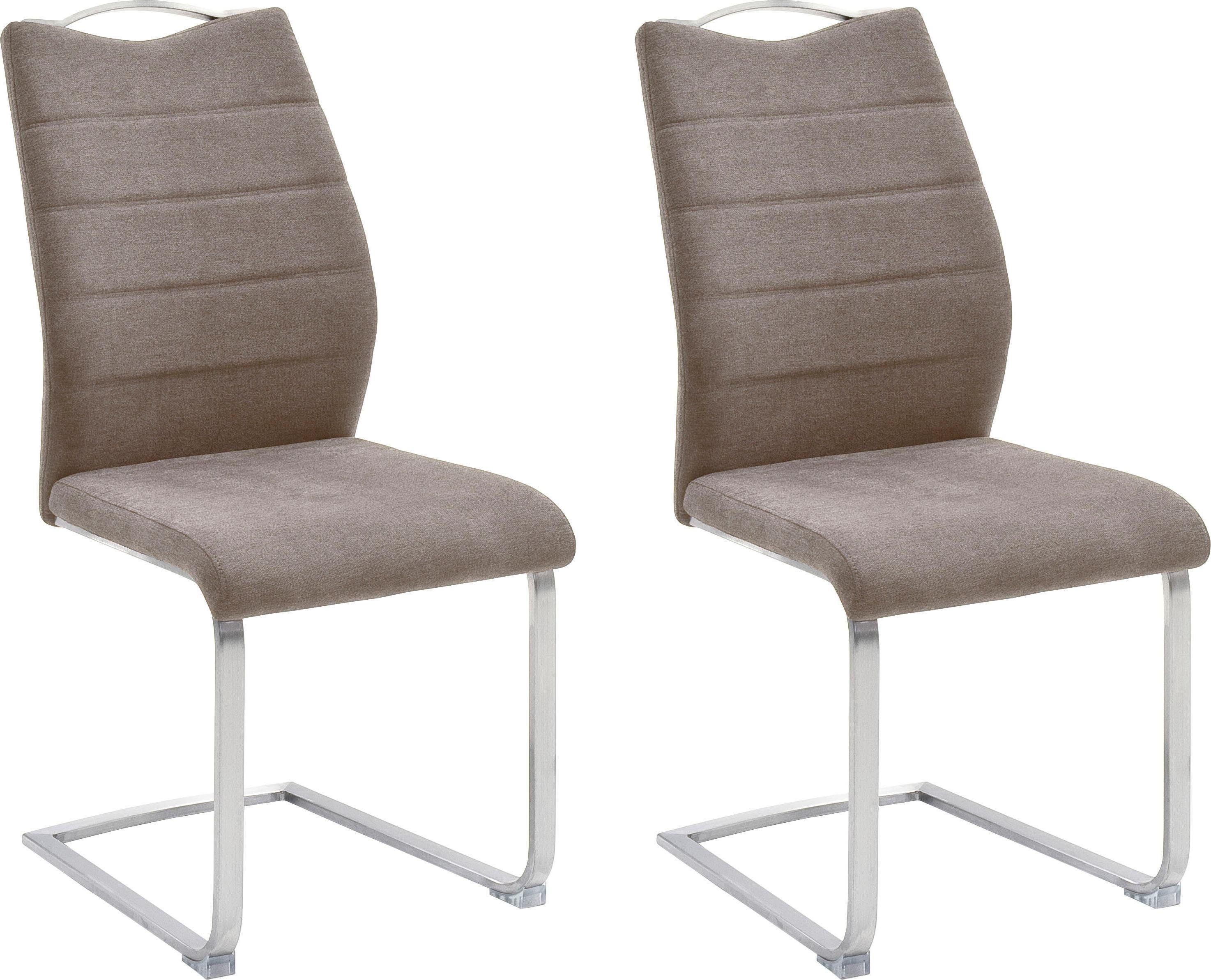 MCA furniture Freischwinger Kg 140 Stuhl Ferrera | Cappuccino St), 2 bis belastbar Cappuccino (Set