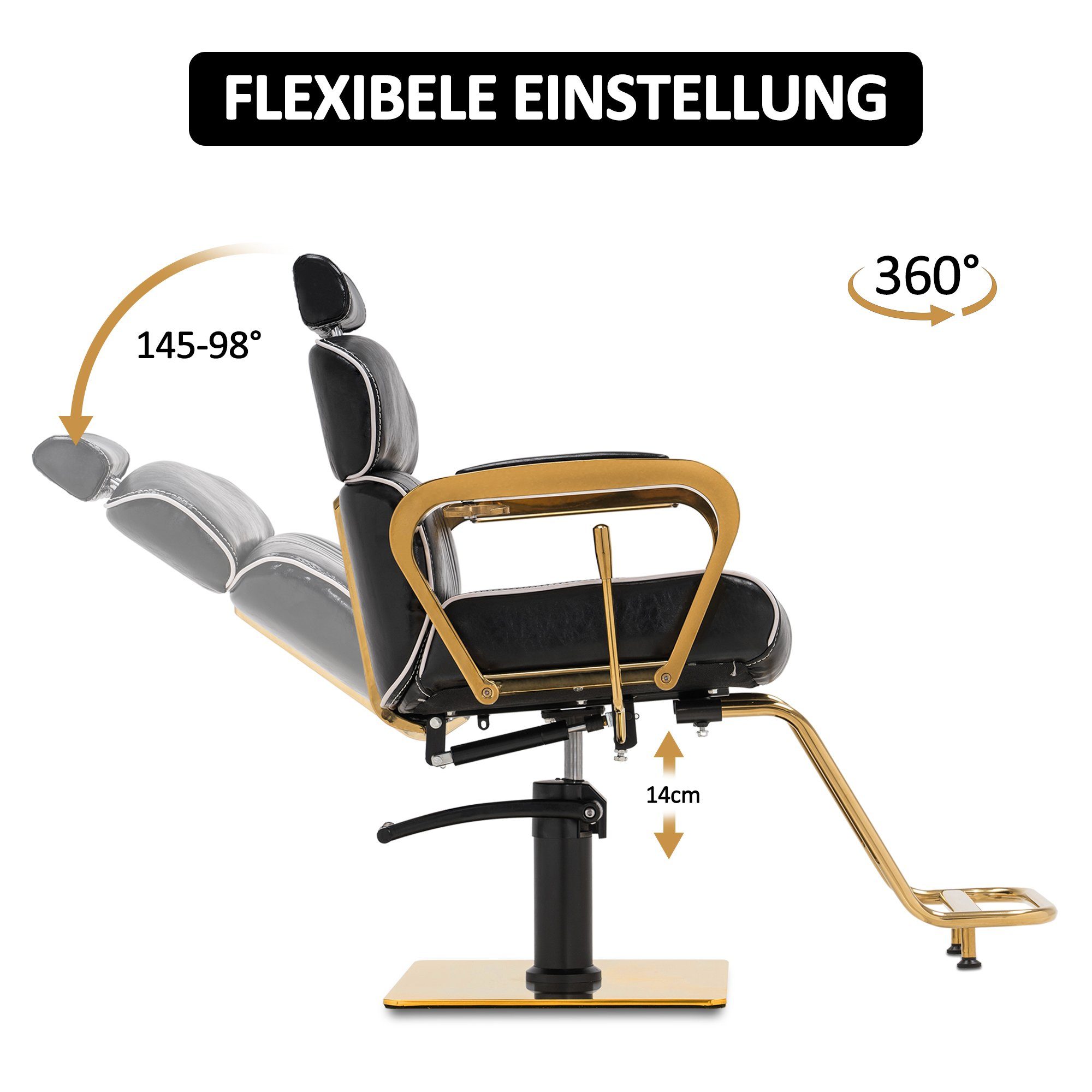 Barberpub Stuhl Barberpub Friseurstuhl Friseursessel Retro, 3078, Friseurse günstig online kaufen