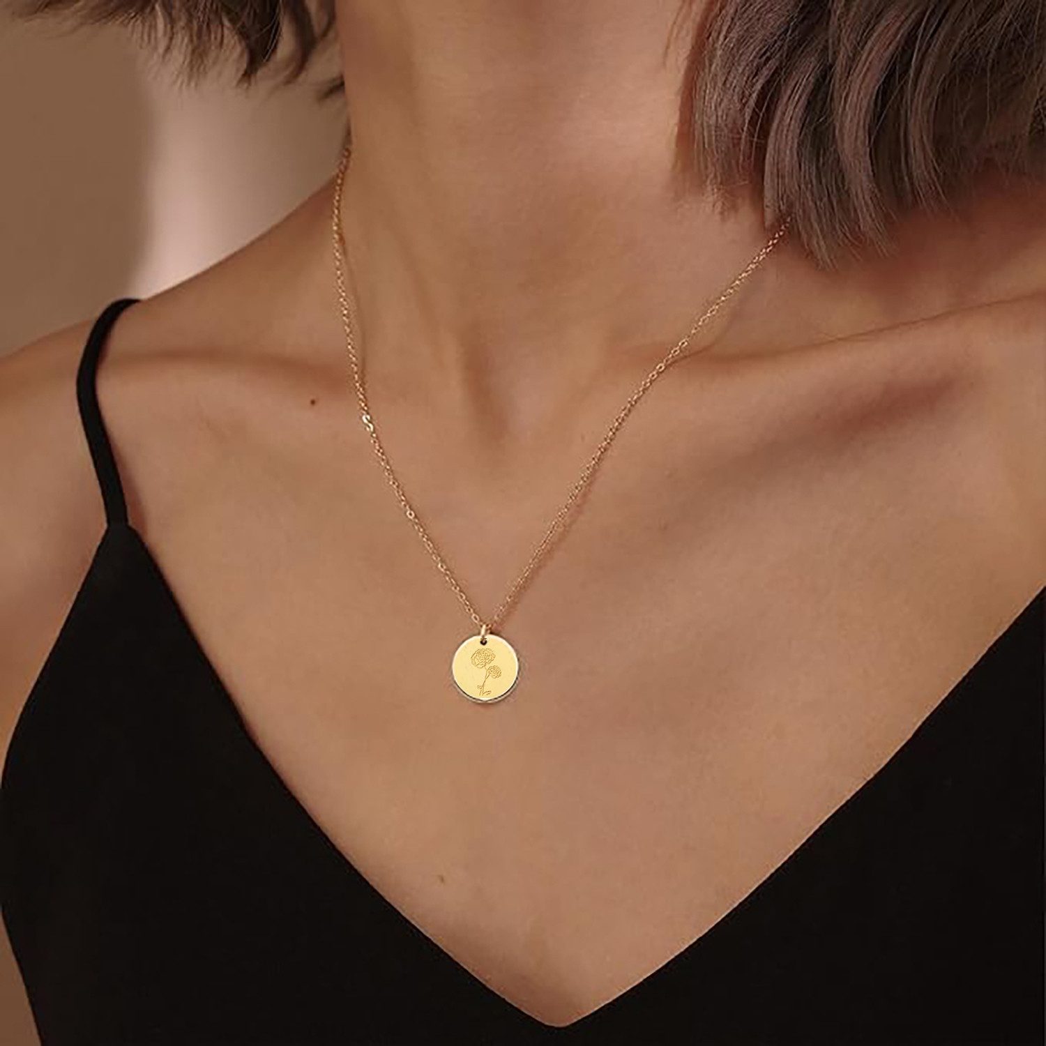 The Beauty House Edelstahlkette Geburtsblumen Halskette günstig online kaufen
