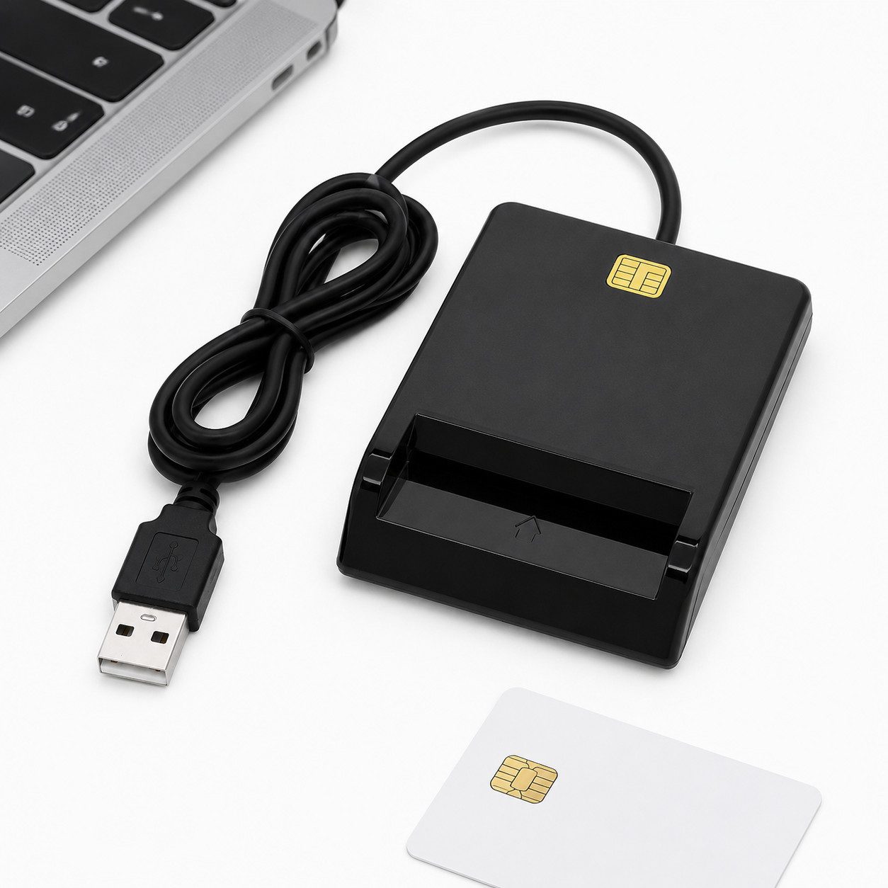 XEOOCE Speicherkartenleser USB, Smartcard Reader für SIM und Speicherkarte externer Speicher (480 Mbit/s, 20 MB/s Lesegeschwindigkeit, Kompakt, systemkompatibel, leistungsstabil)