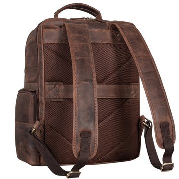 STILORD Notebookrucksack "Eike" Modischer Laptoprucksack 15,6 Zoll Leder