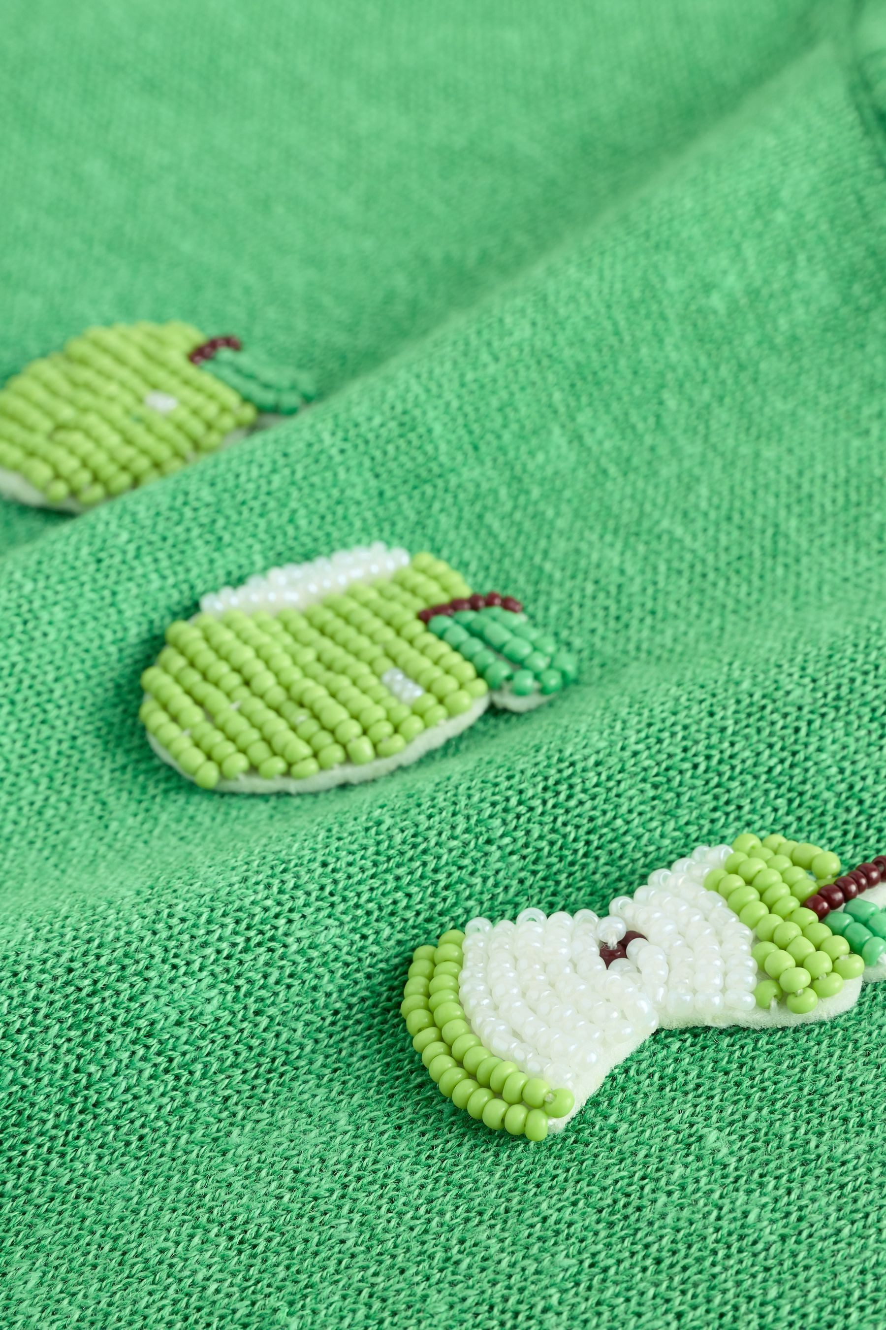 Next T-Shirt Kurzarm-Sweatshirt mit Rundhalsausschnitt + Leinen (1-tlg)