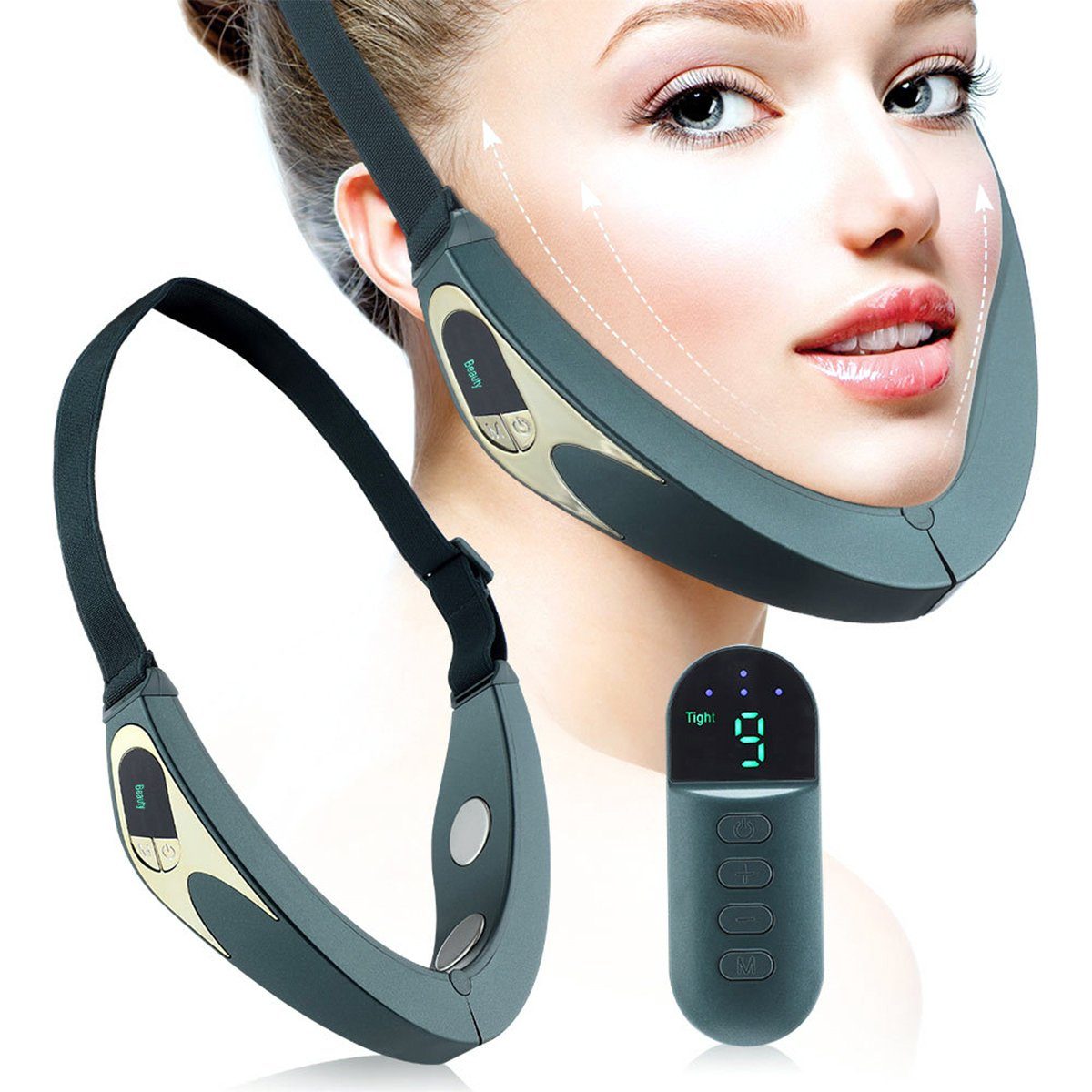 Gesicht Smart Schlankheitsinstrument, Kosmetikbehandlungsgerät Mikrostrom Scheiffy LED-Behandlung Instrument, EMS-Mikro-Strom-Infrarot-Vibration, EMS Beauty RF-Haarkamm,